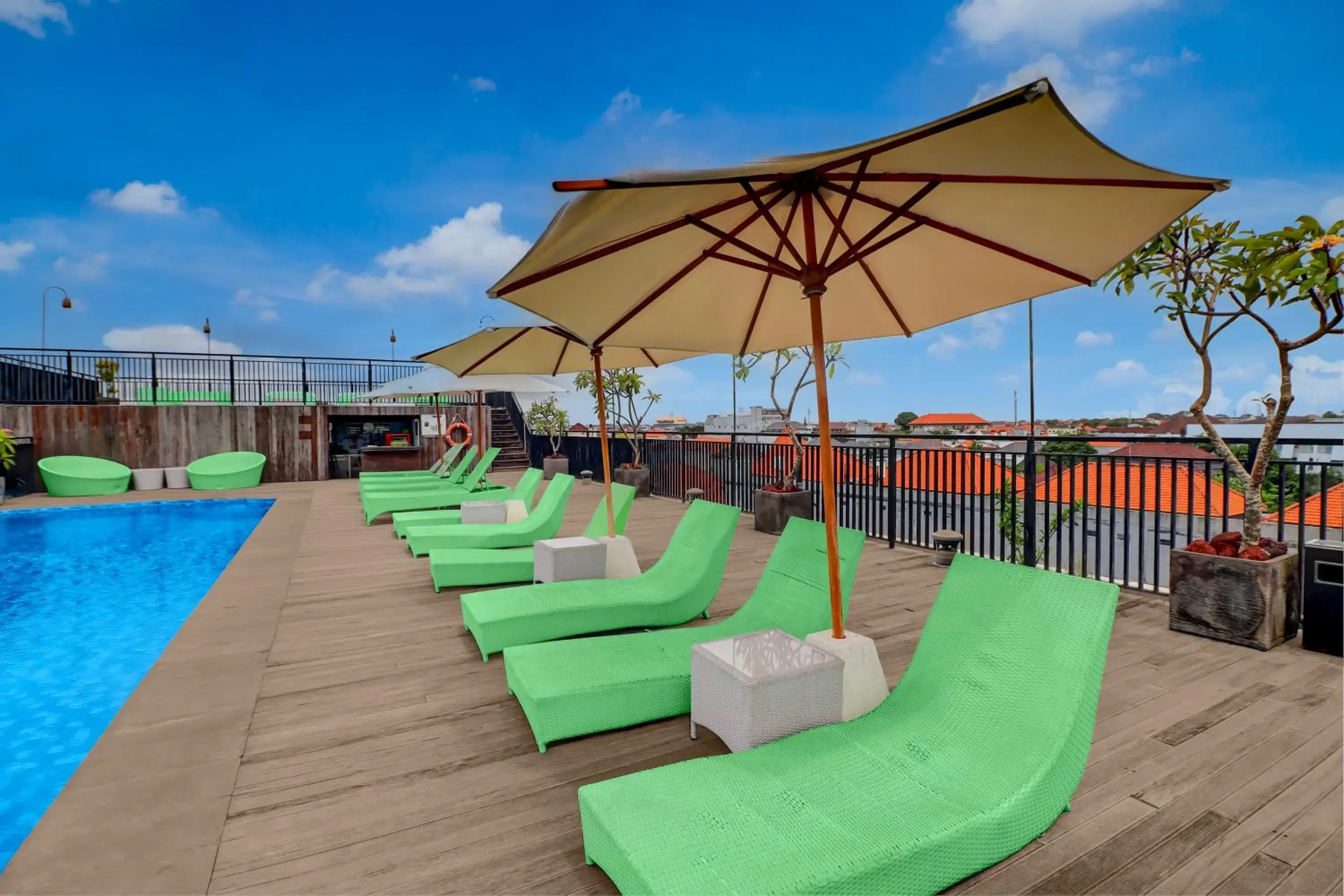 Swimming pool in Palette Legian Beach Swimming pool in Palette Legian Beach