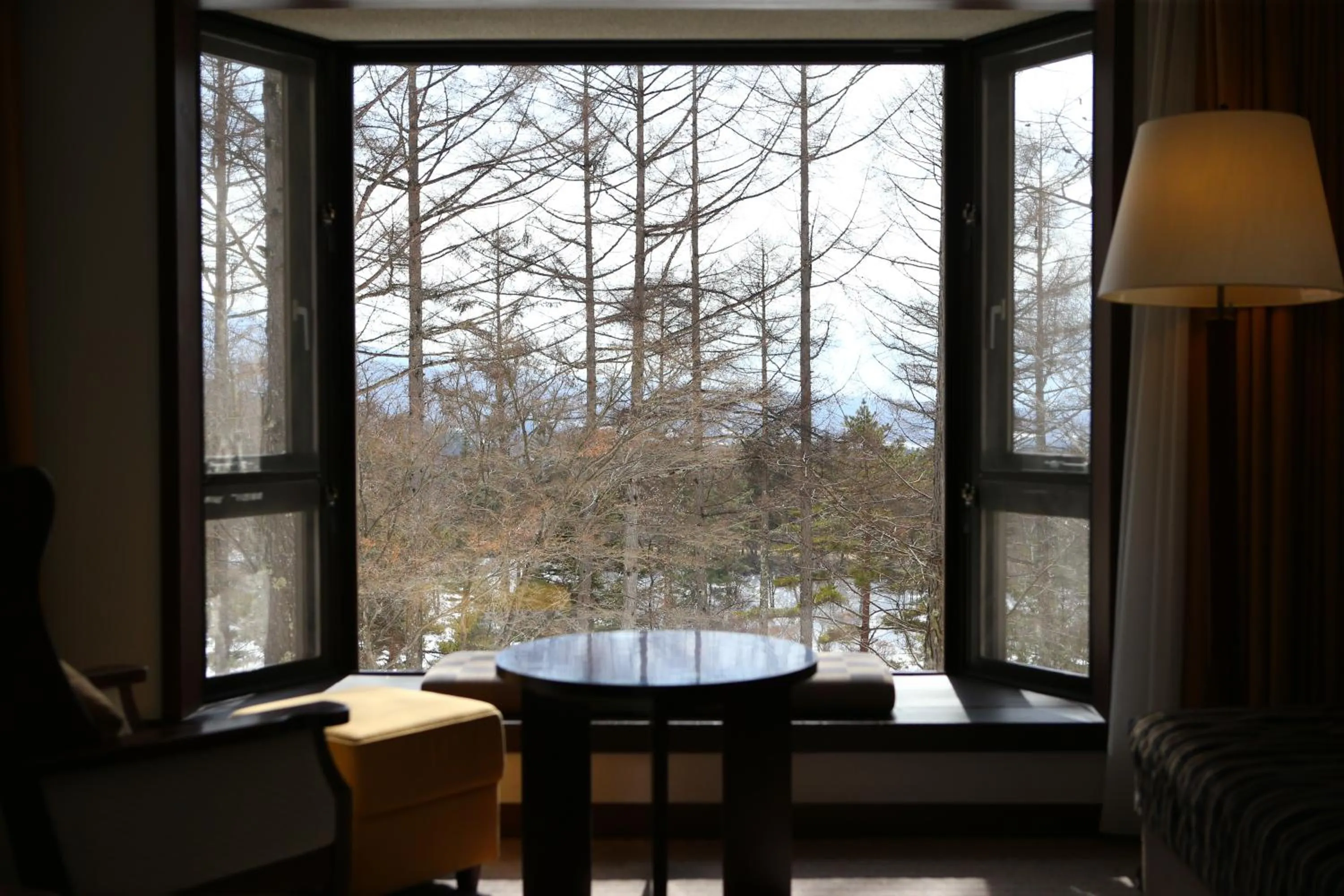 Inner courtyard view in Tateshina Tokyu Hotel