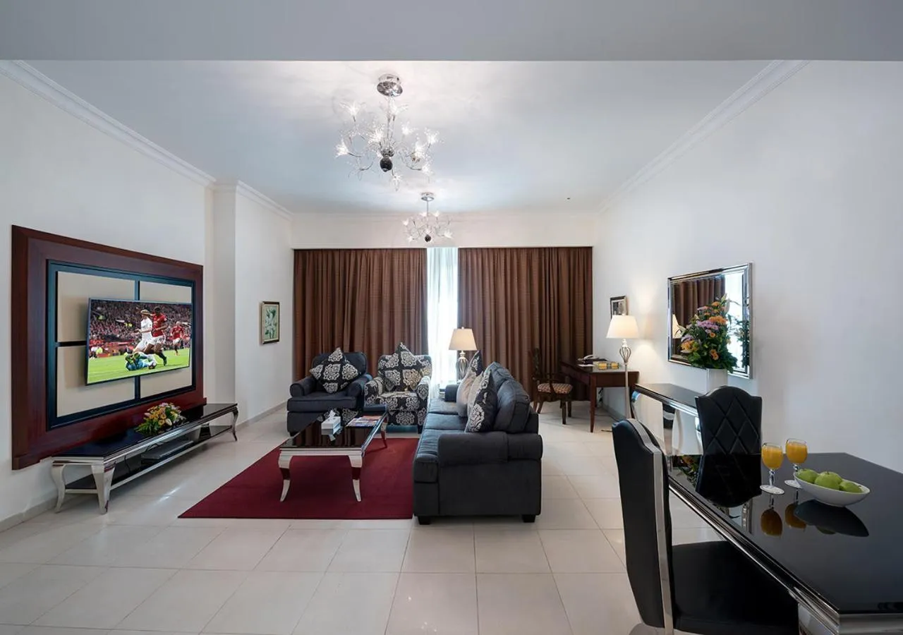 Living room in Marina Hotel Apartments