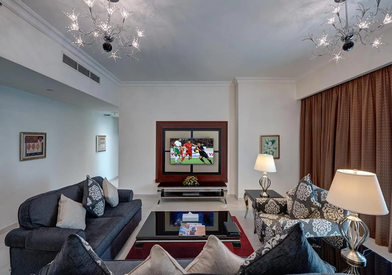 Seating area in Marina Hotel Apartments