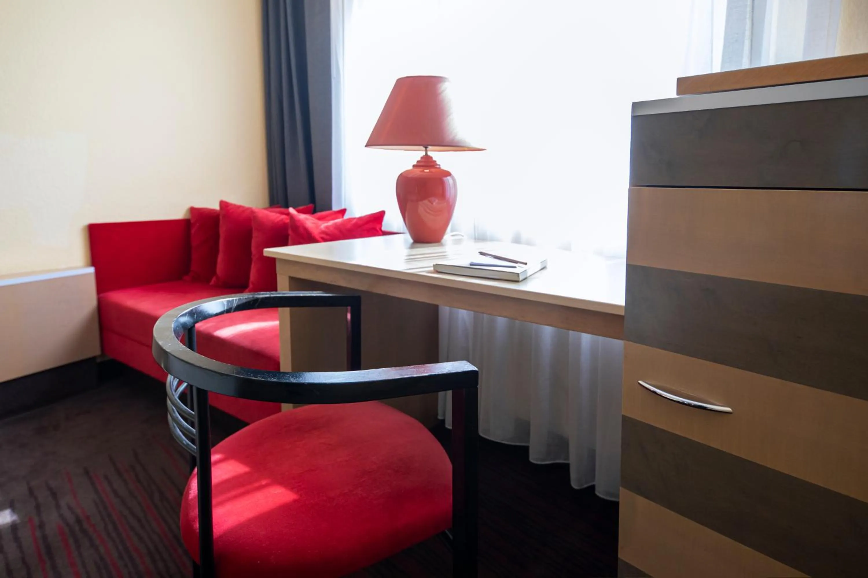 Seating area in Roomingtons Lüneburger Heide