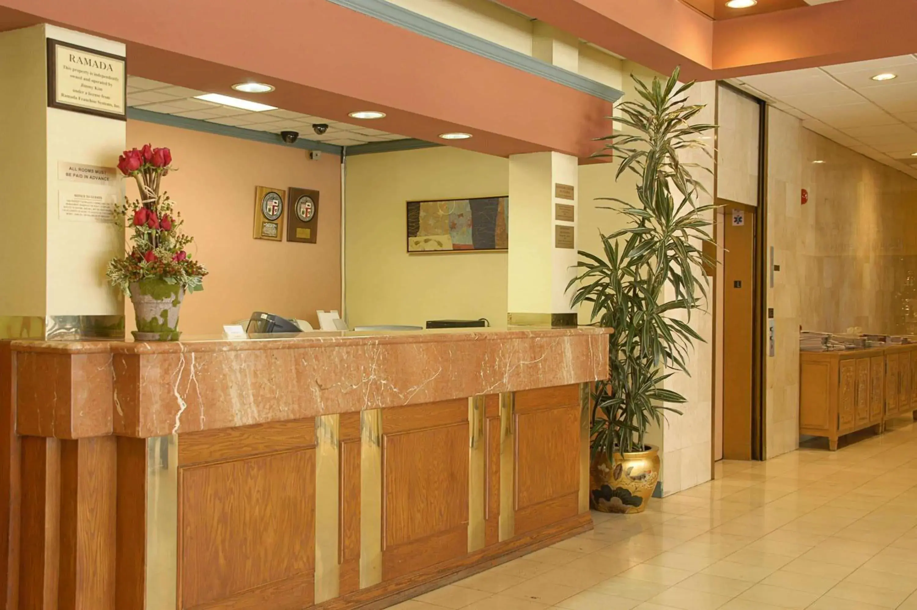 Lobby or reception in Ramada by Wyndham Los Angeles/Wilshire Center Lobby or reception in Ramada by Wyndham Los Angeles/Wilshire Center