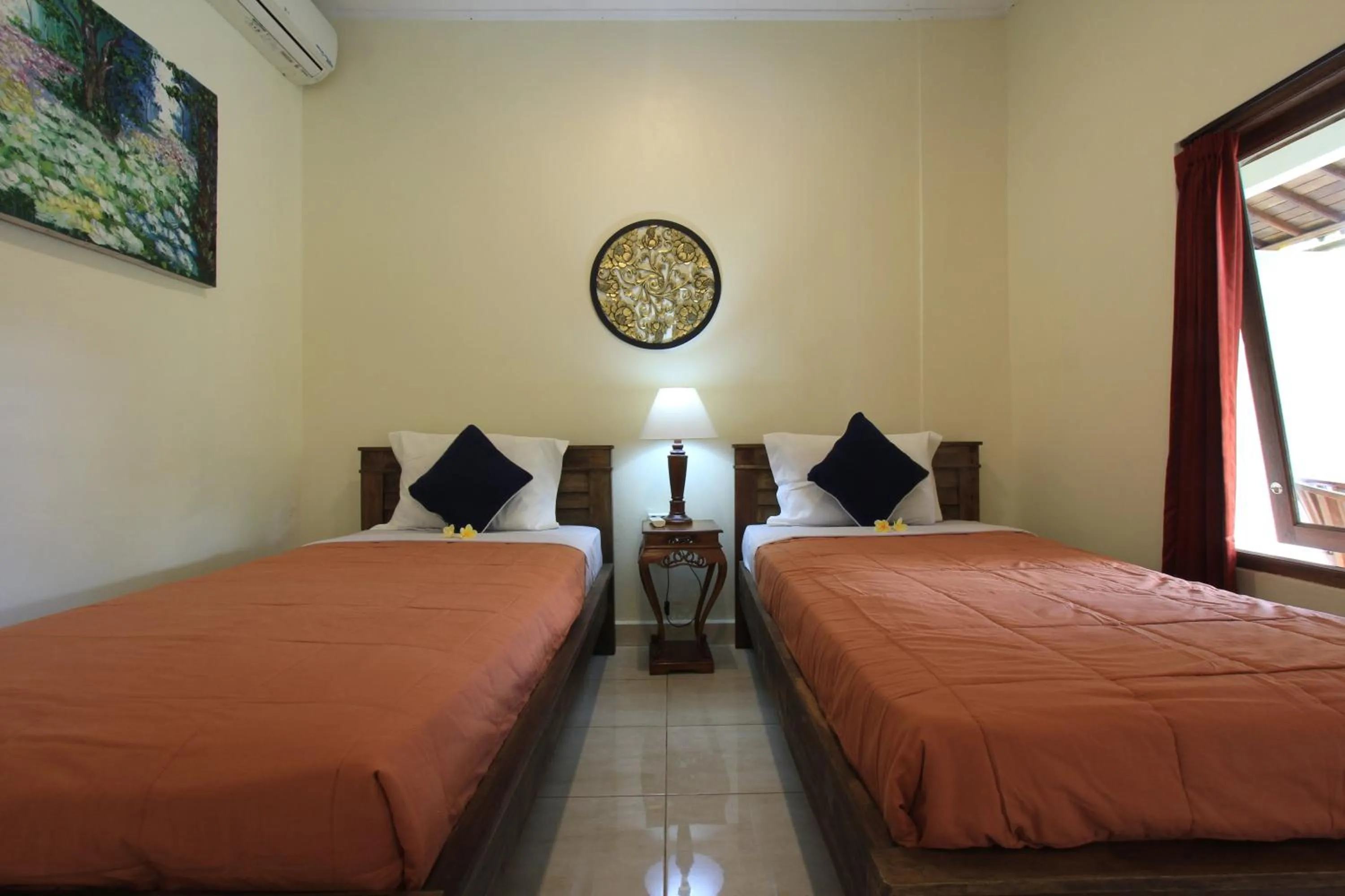Bedroom, Bed in Nara Ubud Cottage by Mahaputra