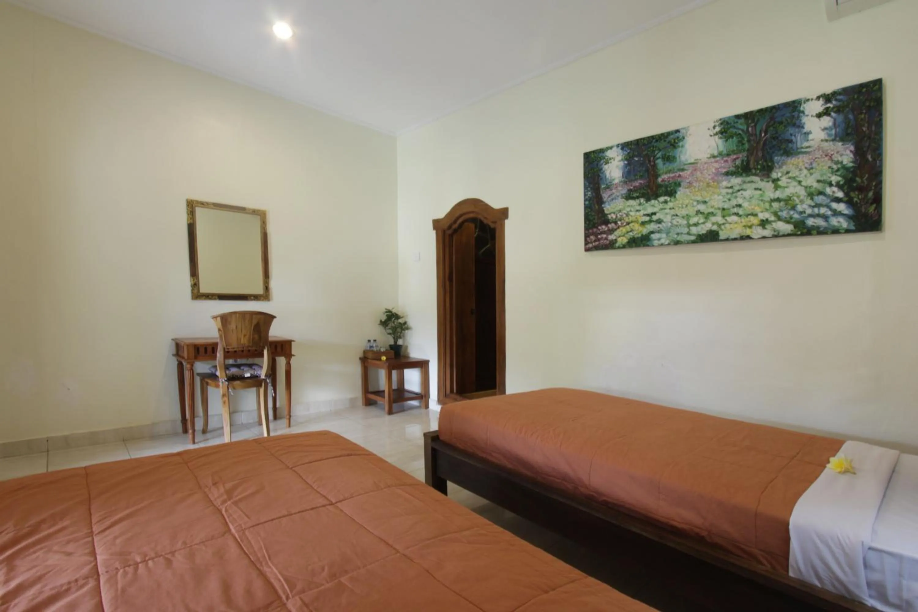 Bedroom, Bed in Nara Ubud Cottage by Mahaputra