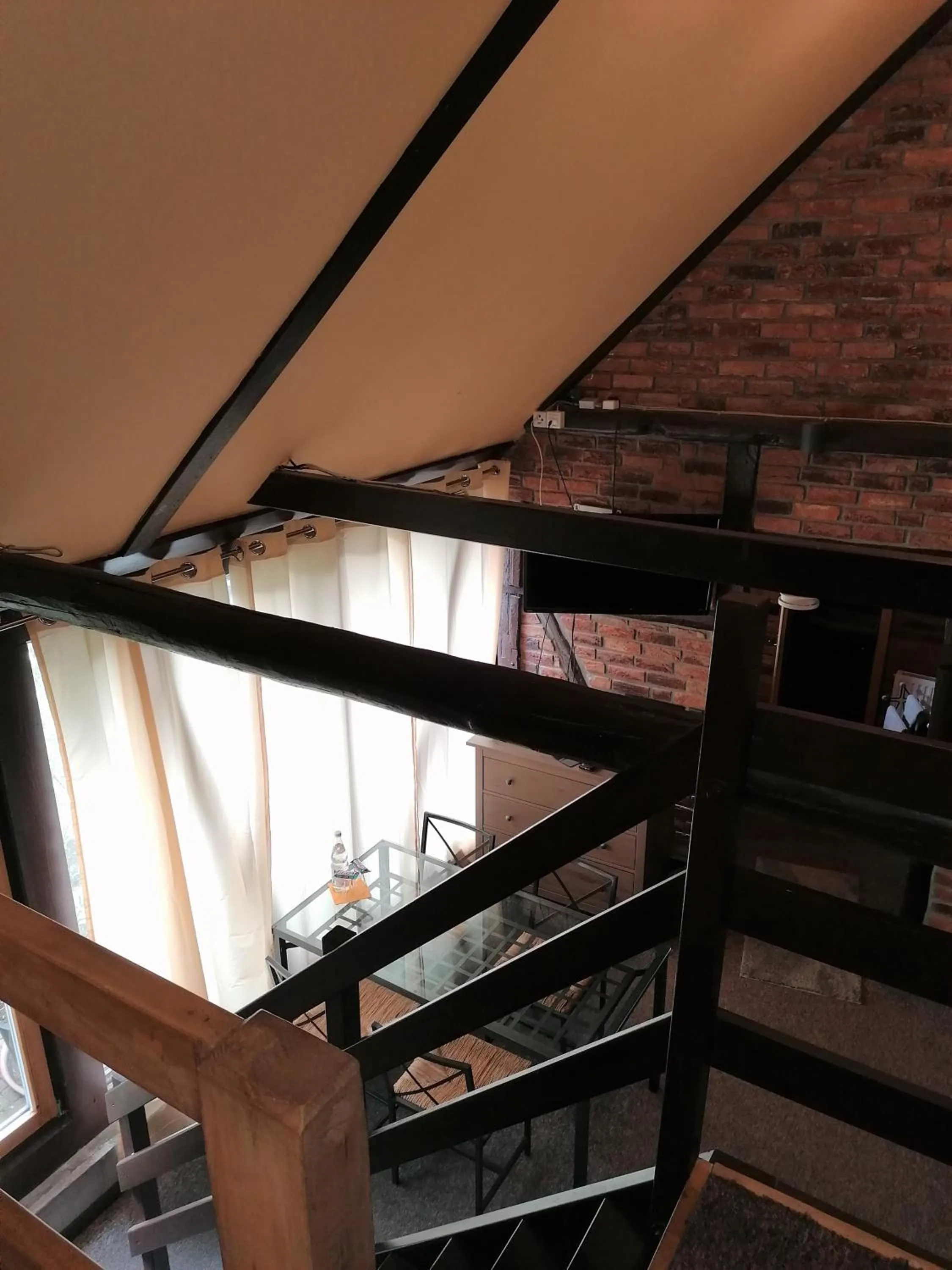 Bird's eye view in Pension Riverside in Leverkusen Hitdorf am Rhein - Zentral an der A1 und 59