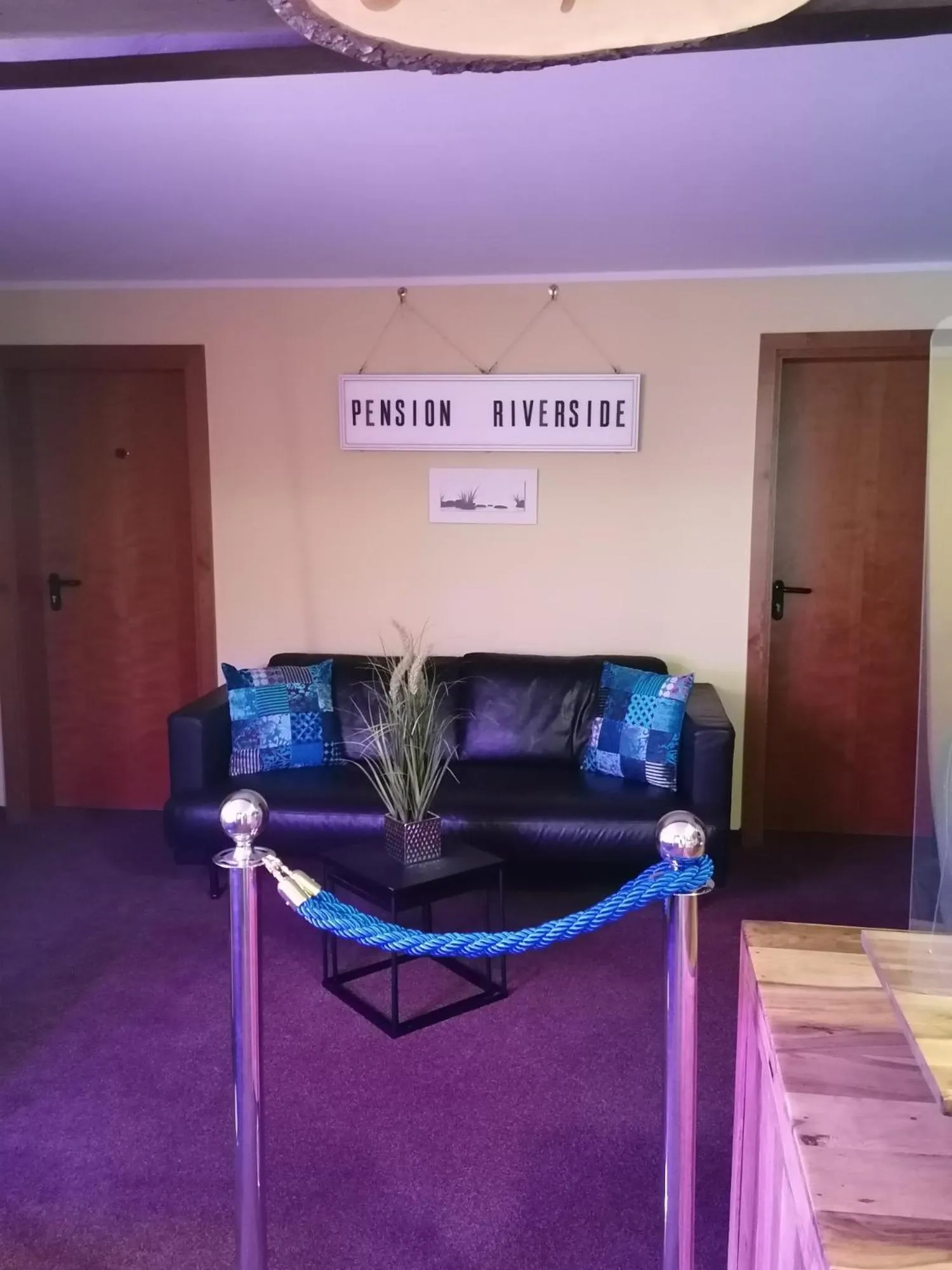 Lobby or reception in Pension Riverside in Leverkusen Hitdorf am Rhein - Zentral an der A1 und 59