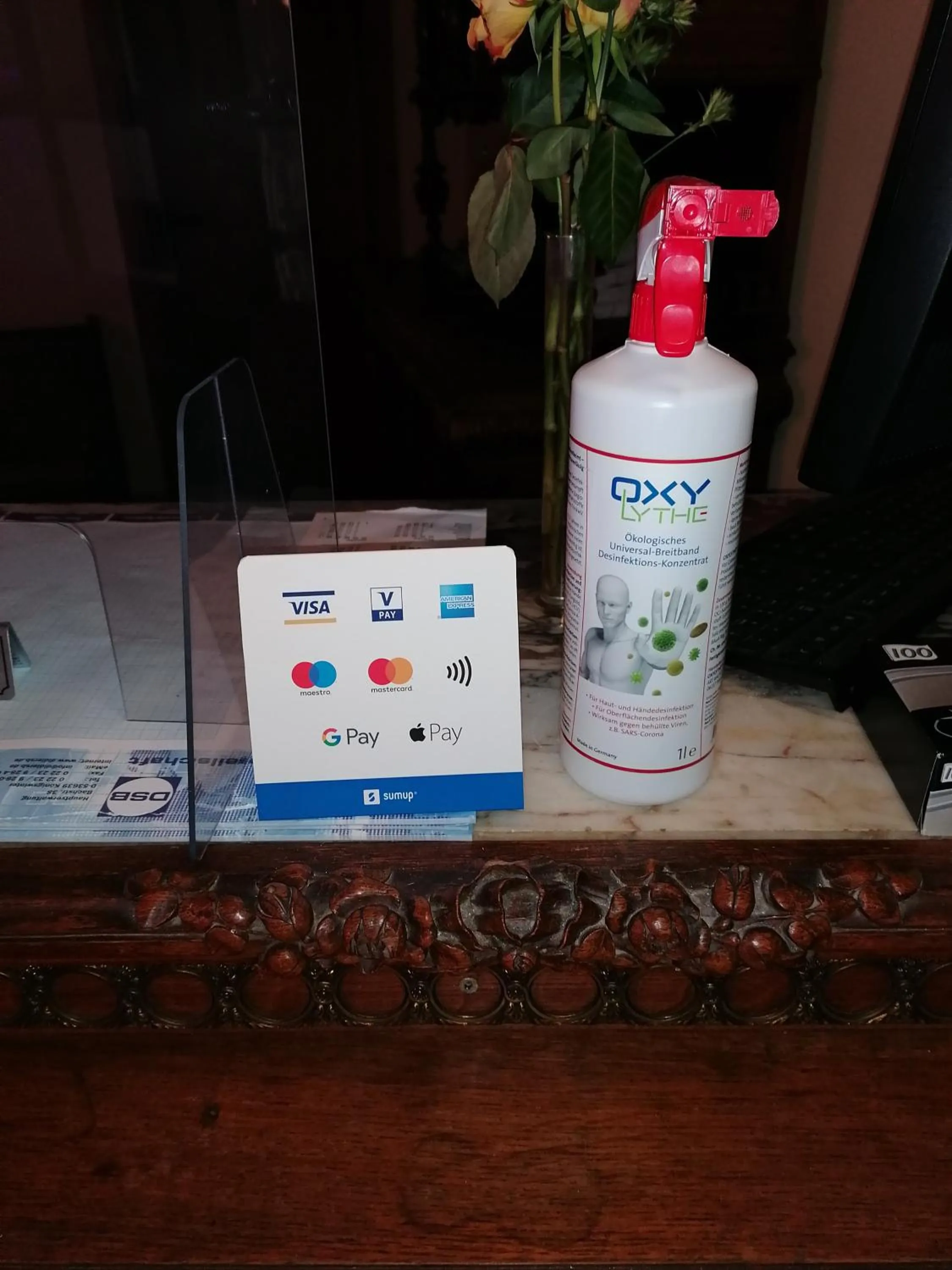 Lobby or reception in Pension Riverside in Leverkusen Hitdorf am Rhein - Zentral an der A1 und 59