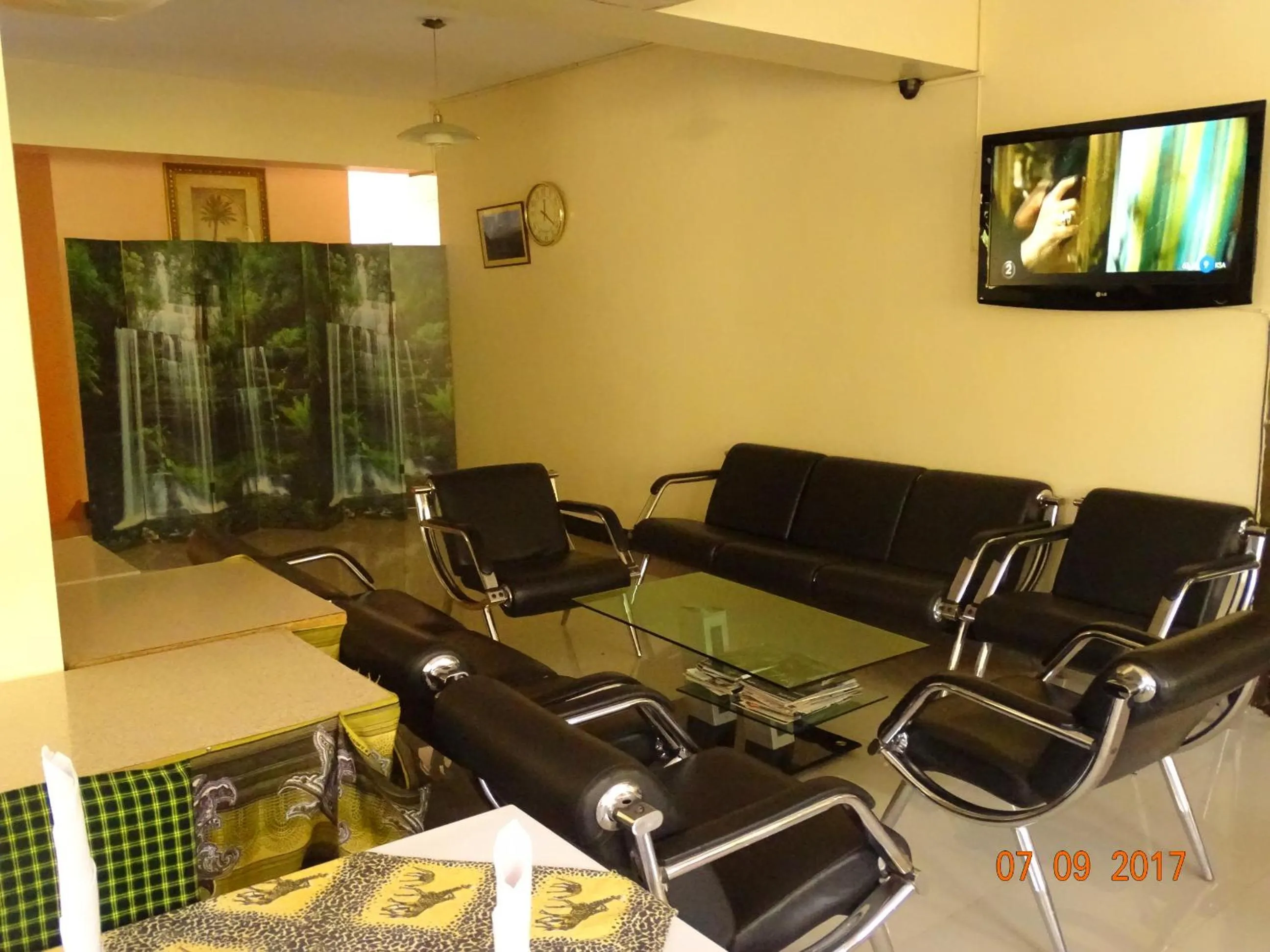 Seating area in Panama Inn Moshi