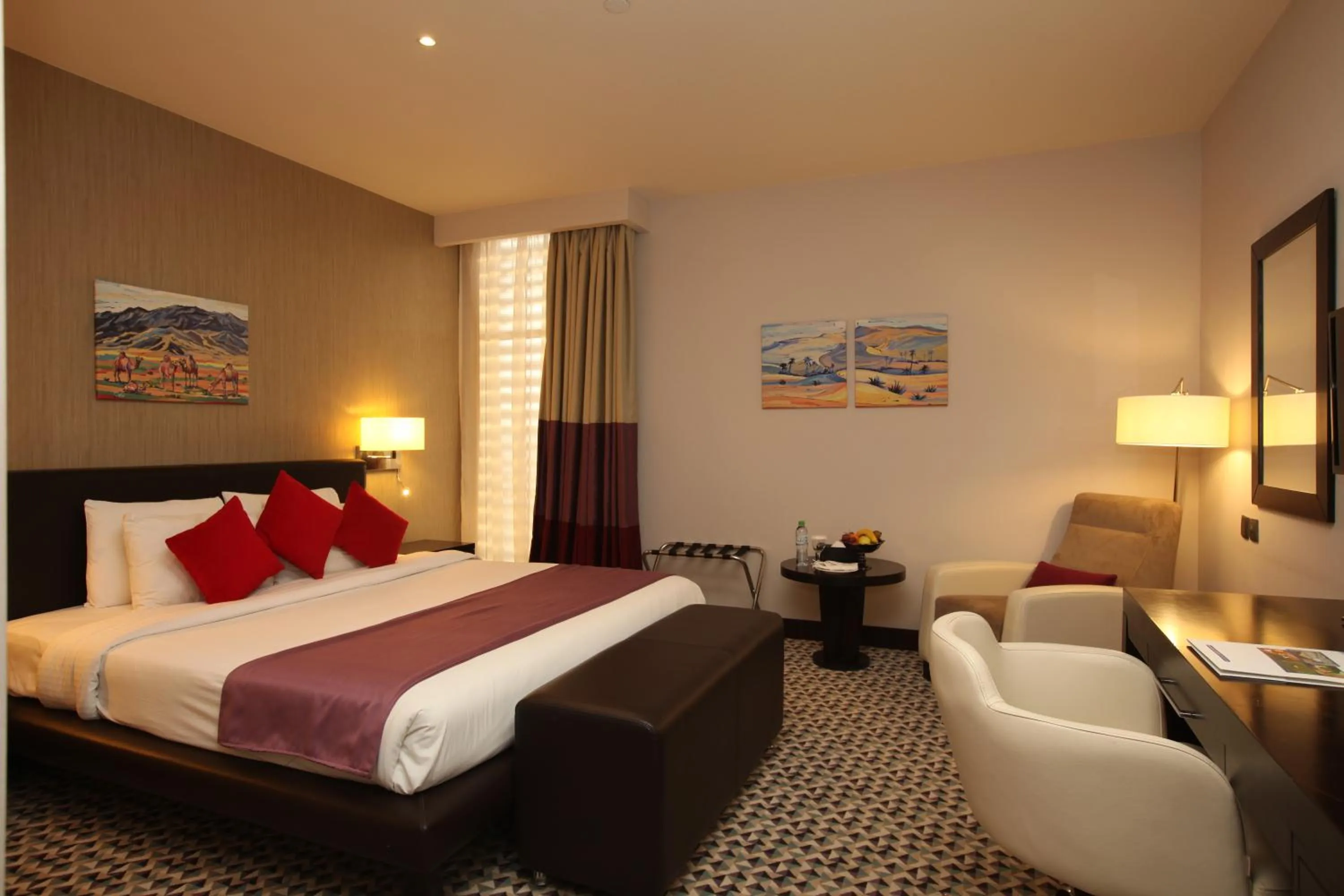 Bed in Golden Tulip Hail