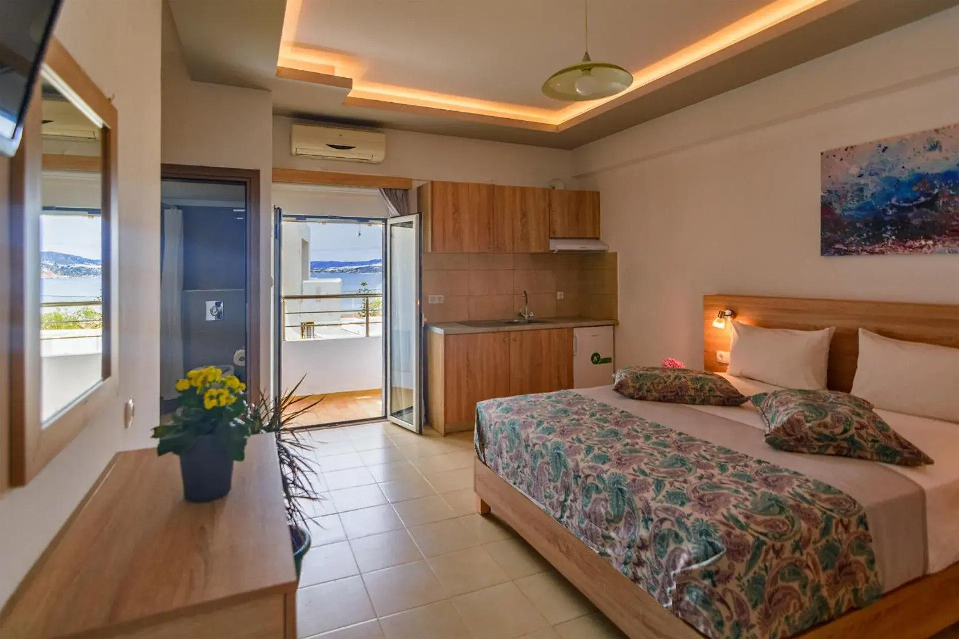 Superior Triple Room with Sea View in Nicole Rooms Superior Triple Room with Sea View in Nicole Rooms