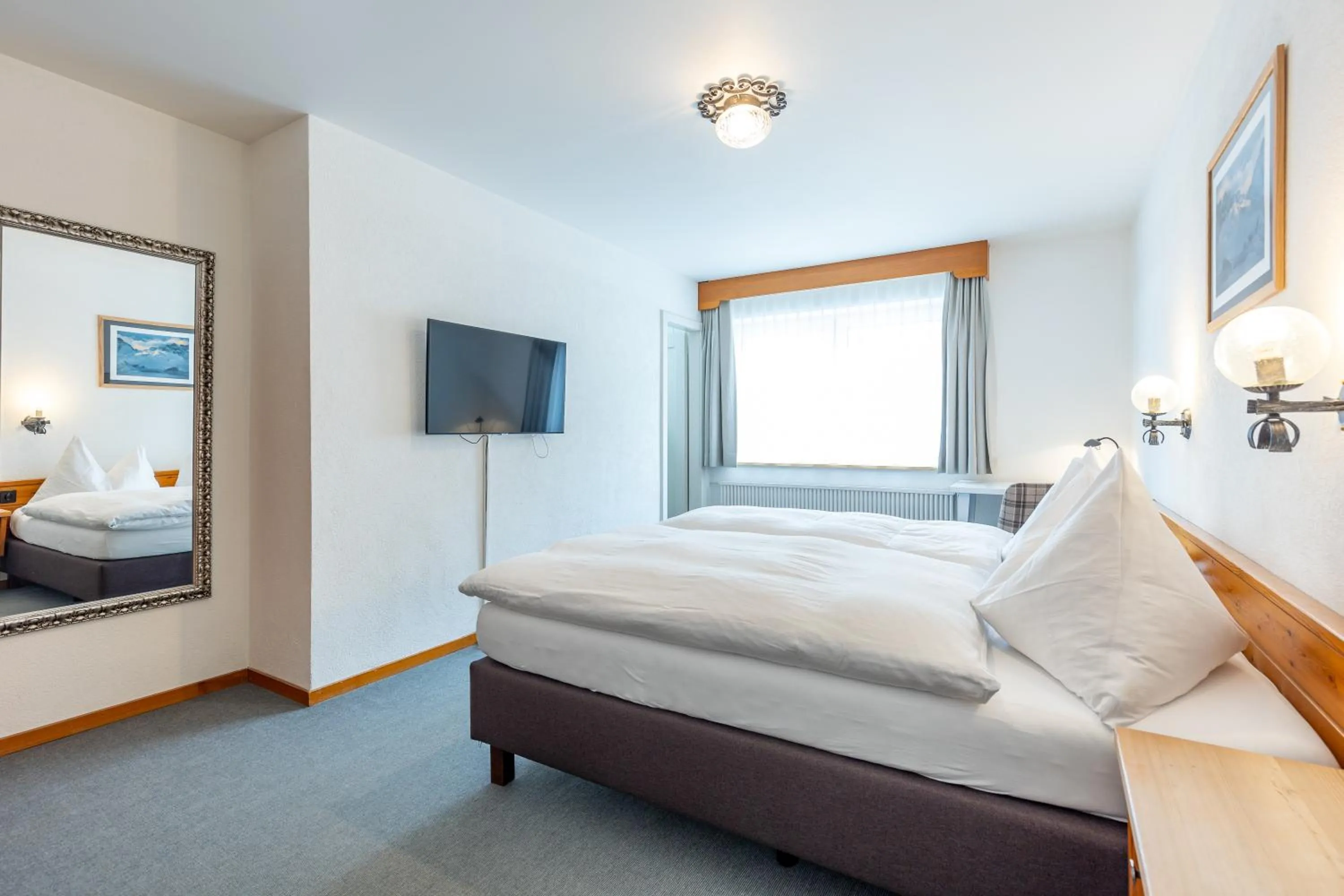 Photo of the whole room, Bed in Hotel Dischma