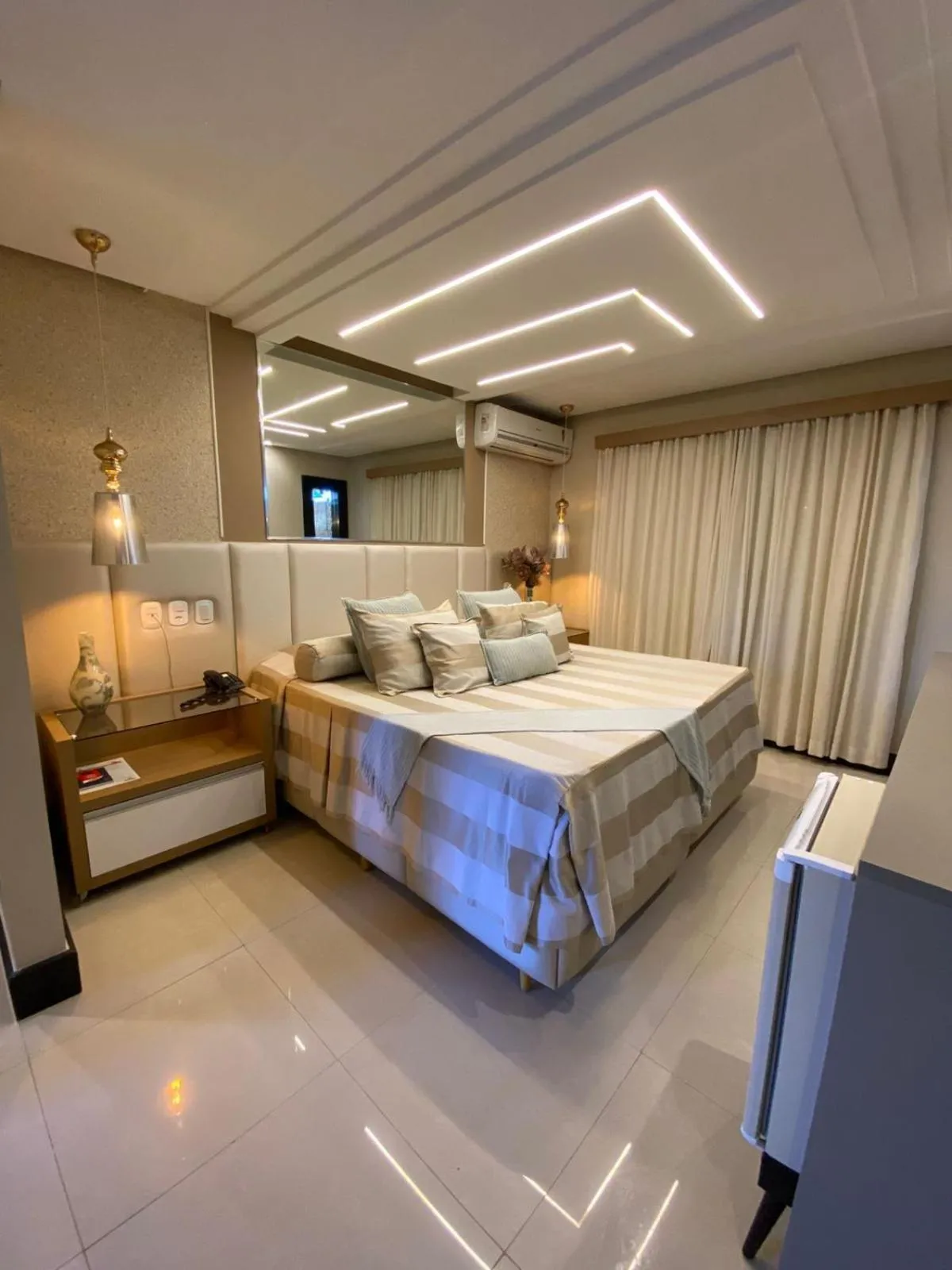 Bed in Fiesta Bahiana Club Hotel