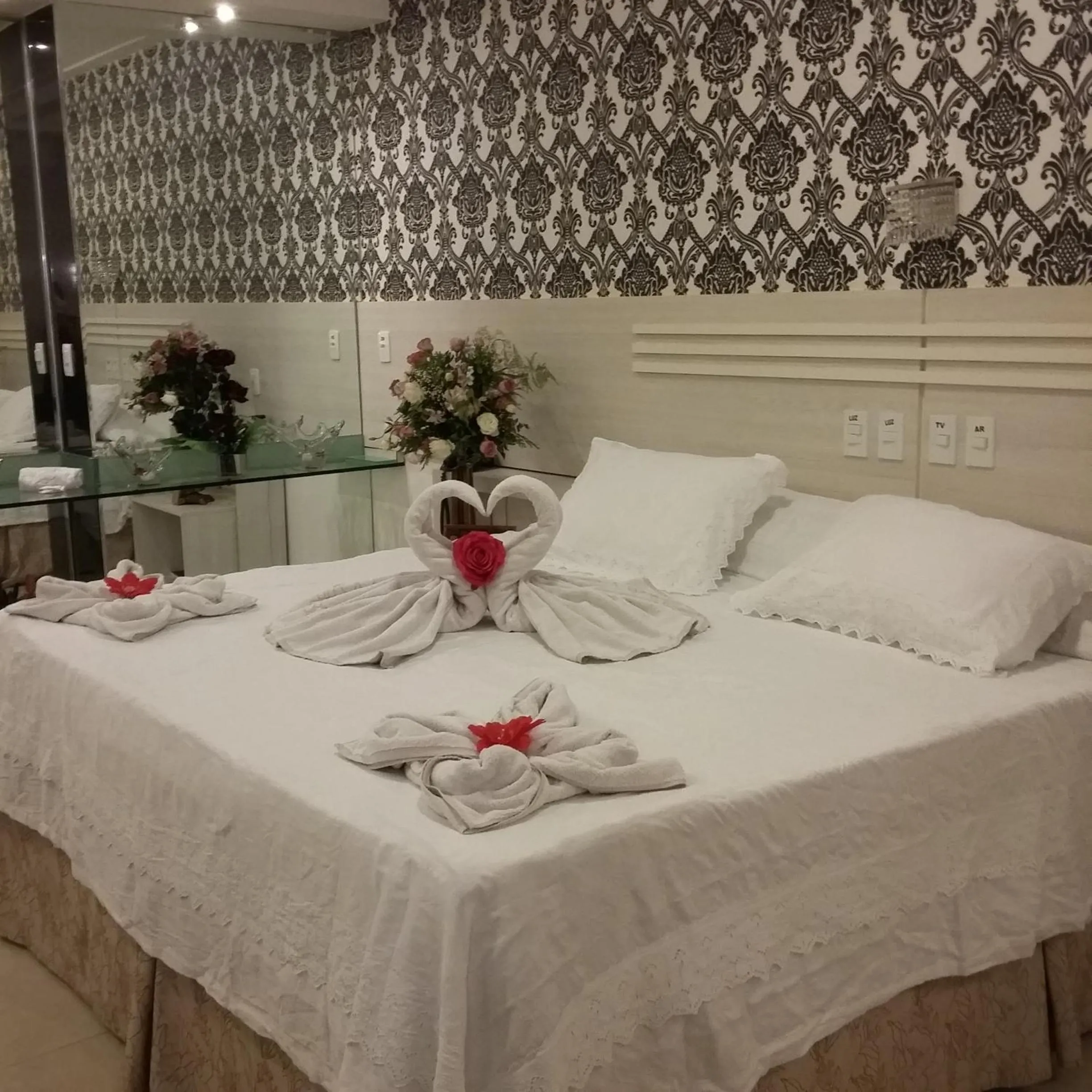 Bed in Fiesta Bahiana Club Hotel