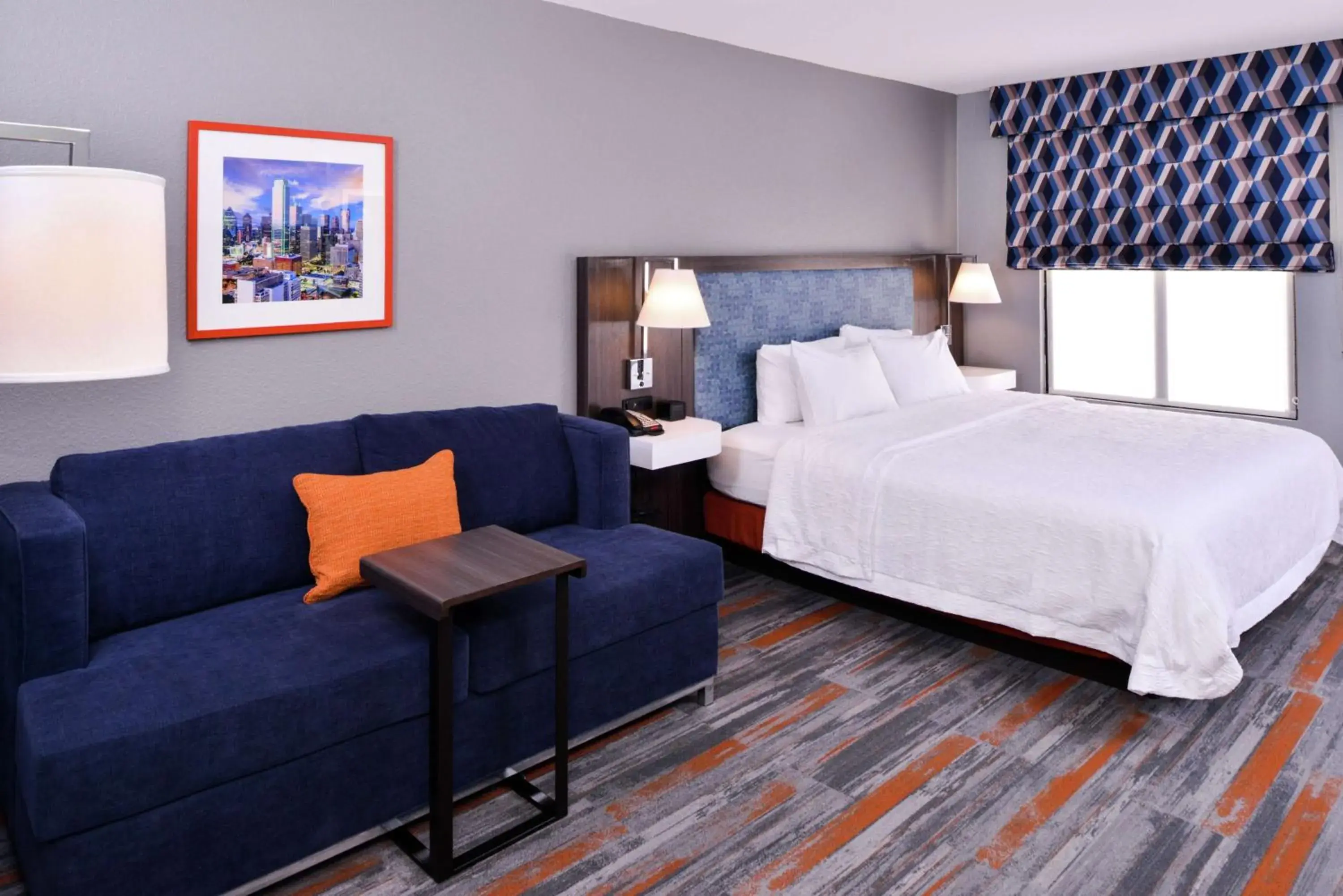 Living room, Bed in Hampton Inn & Suites Legacy Park-Frisco Living room, Bed in Hampton Inn & Suites Legacy Park-Frisco