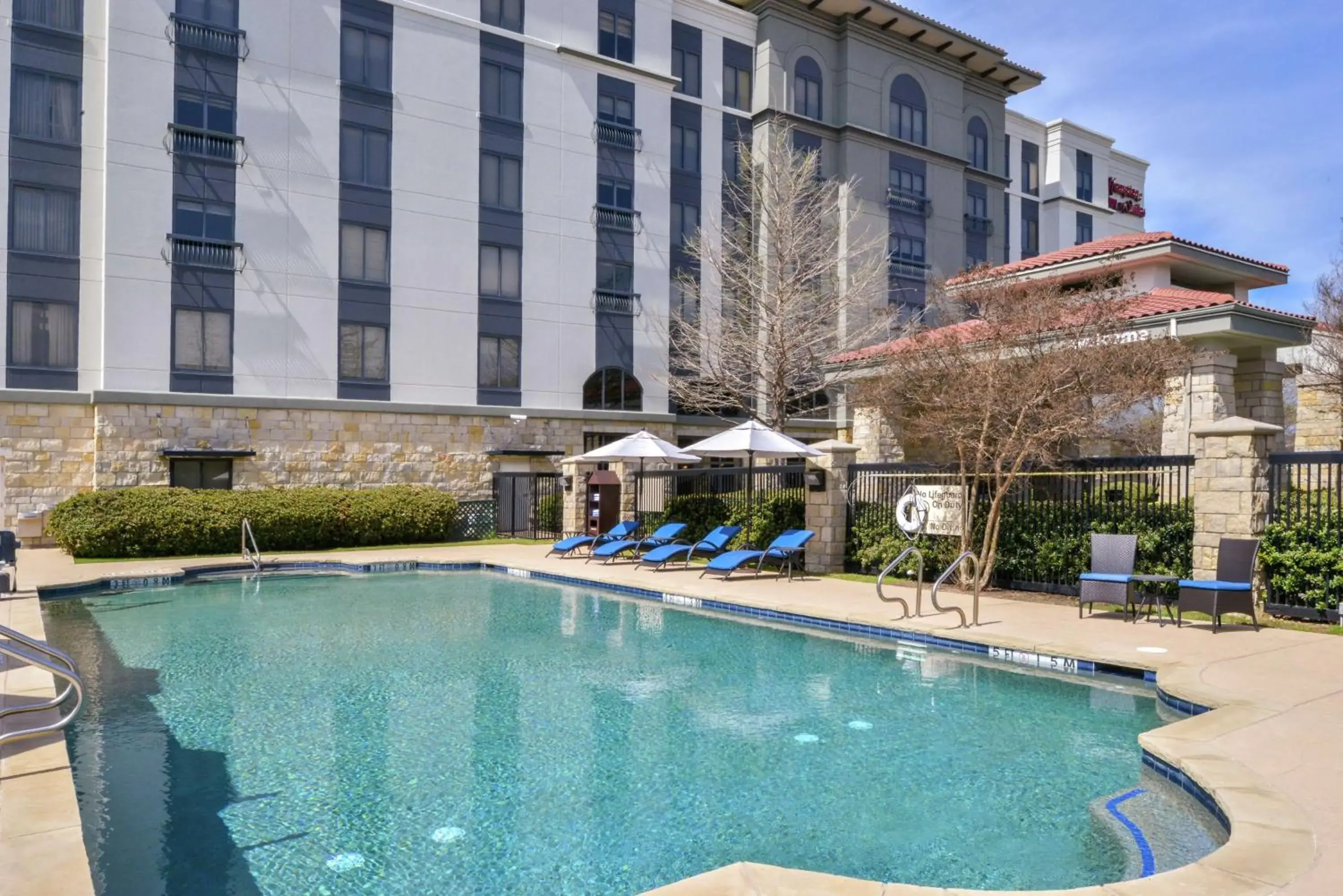 Pool view in Hampton Inn & Suites Legacy Park-Frisco Pool view in Hampton Inn & Suites Legacy Park-Frisco