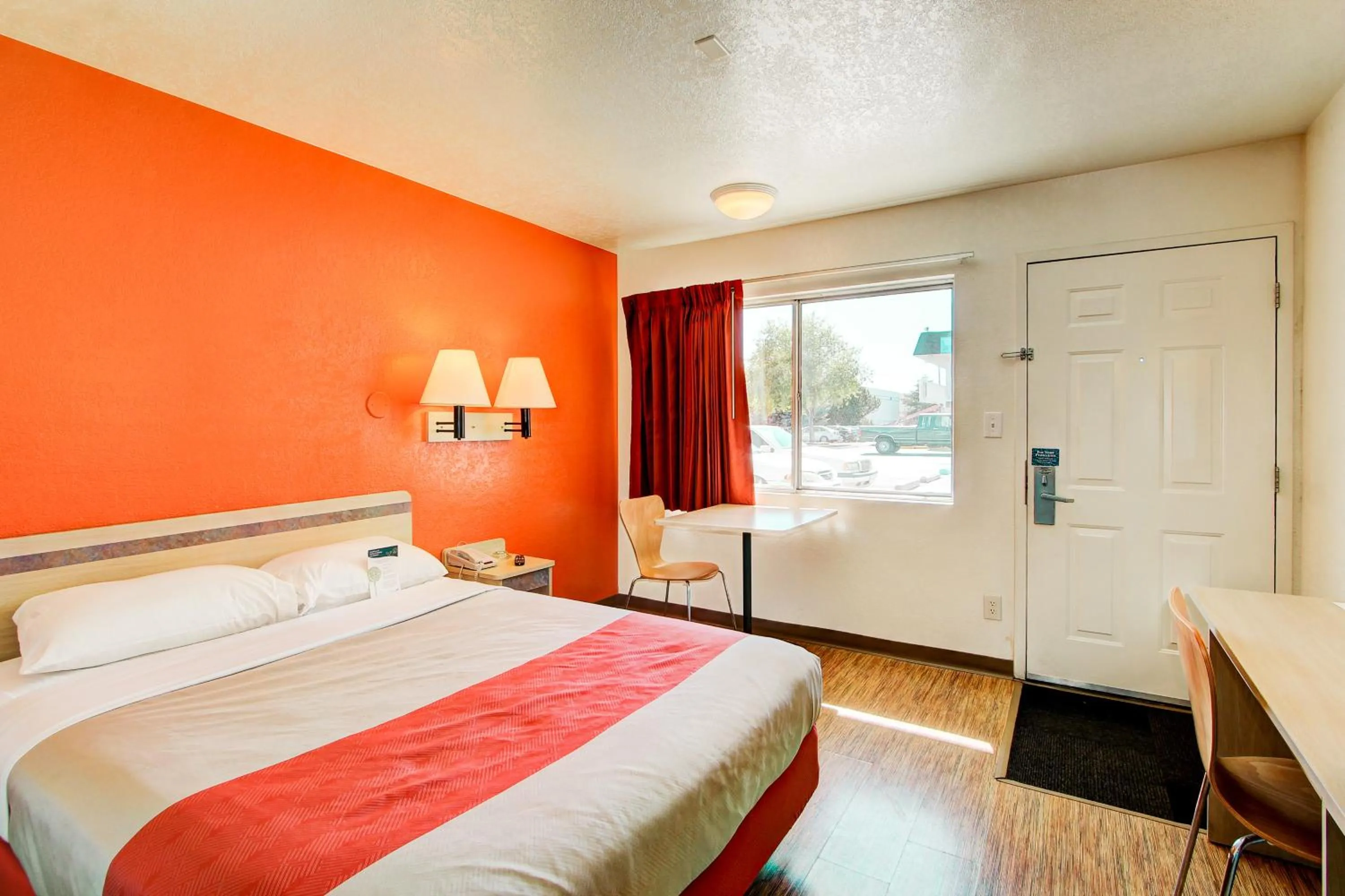 Bed in Motel 6-Denver, CO - Airport