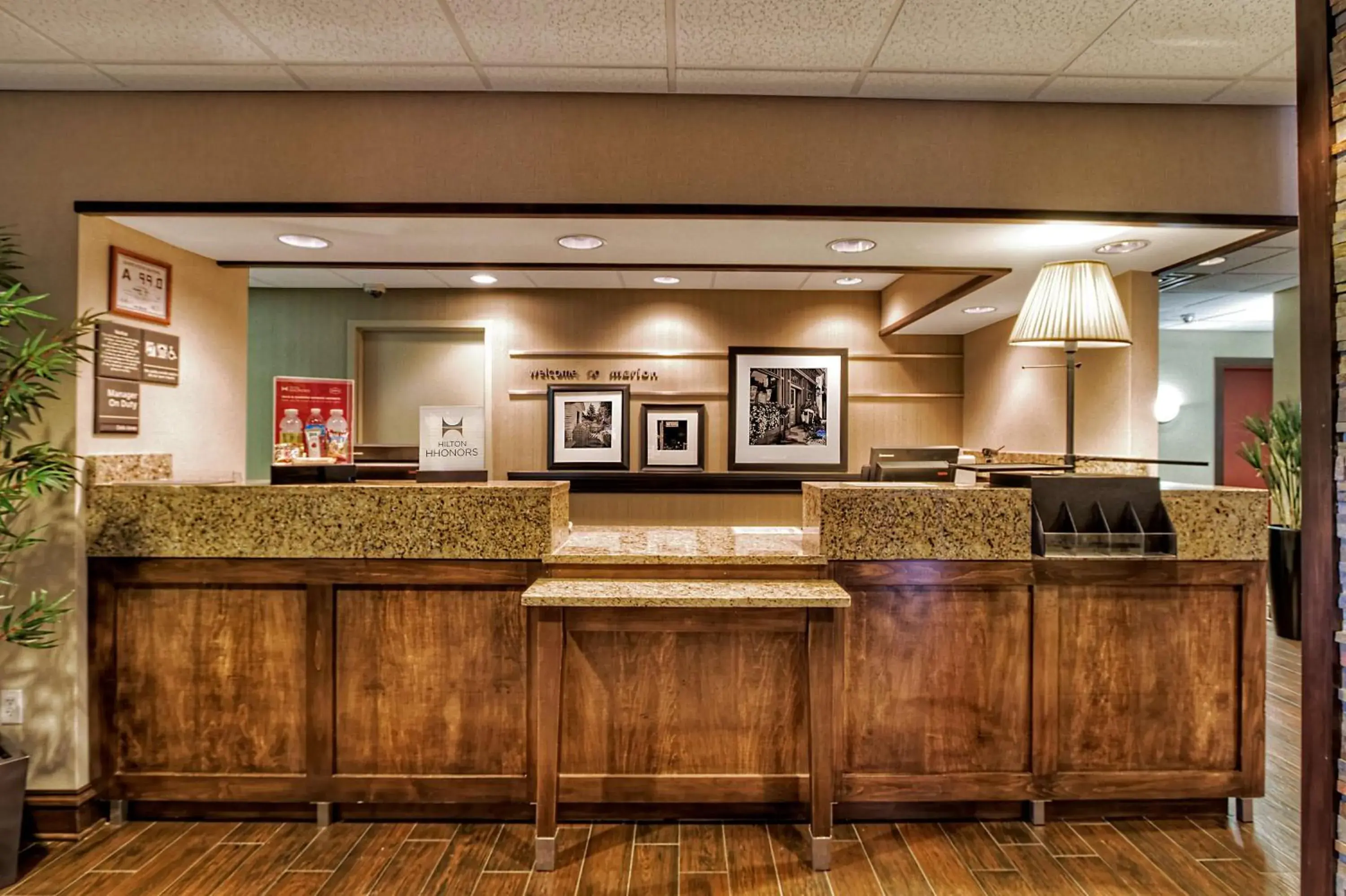 Lobby or reception in Hampton Inn Marion Lobby or reception in Hampton Inn Marion