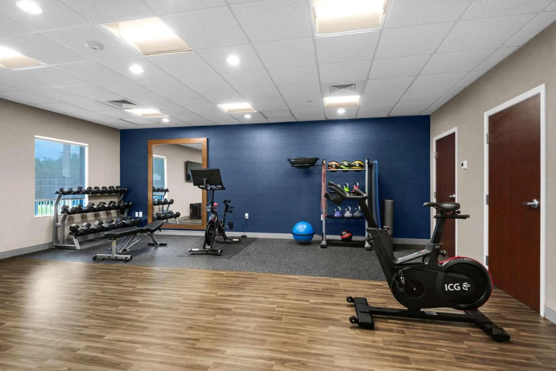 Fitness centre/facilities in Hampton Inn & Suites Pensacola I-10 N at University Town Plaza