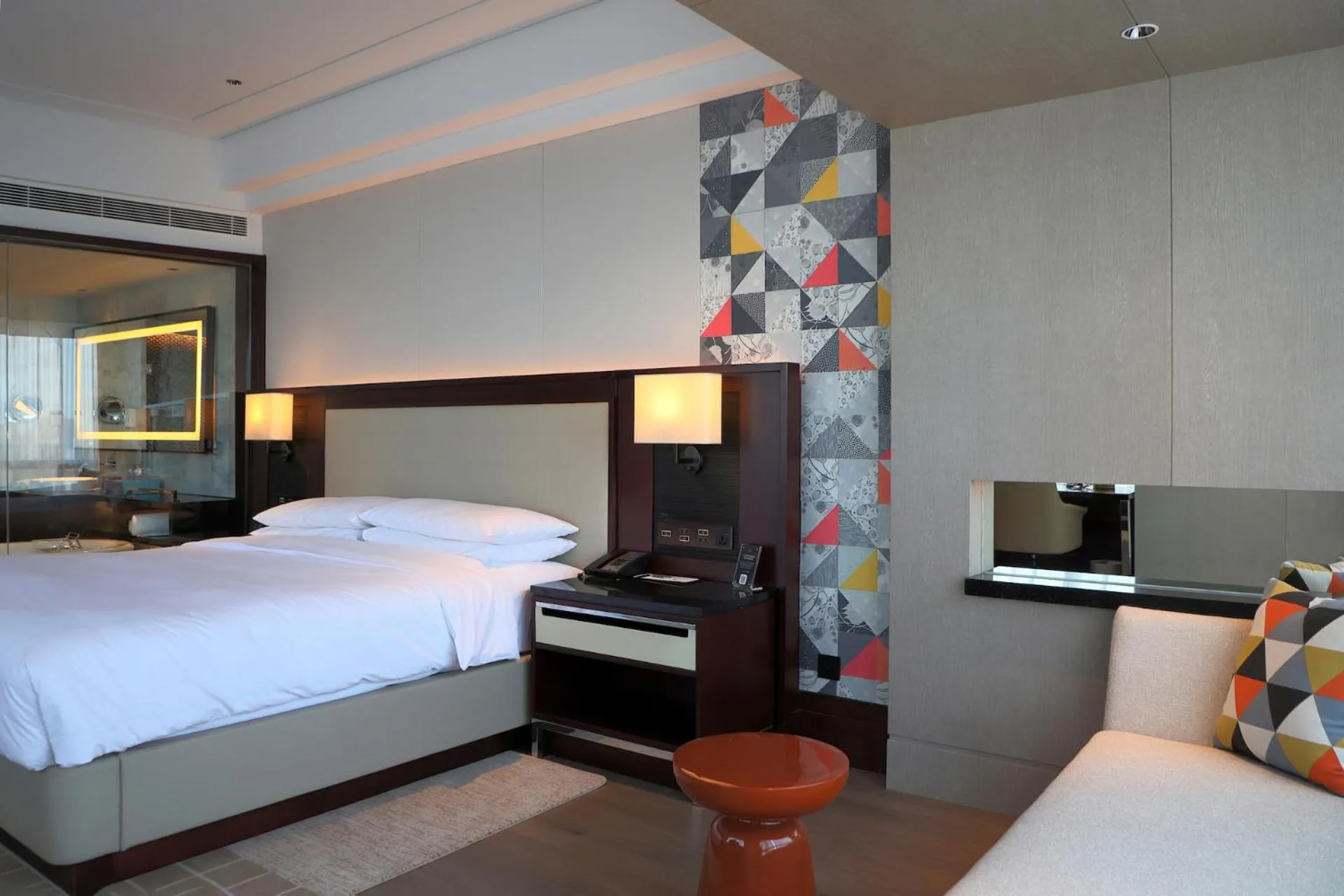 Bed in Renaissance Beijing Capital Hotel