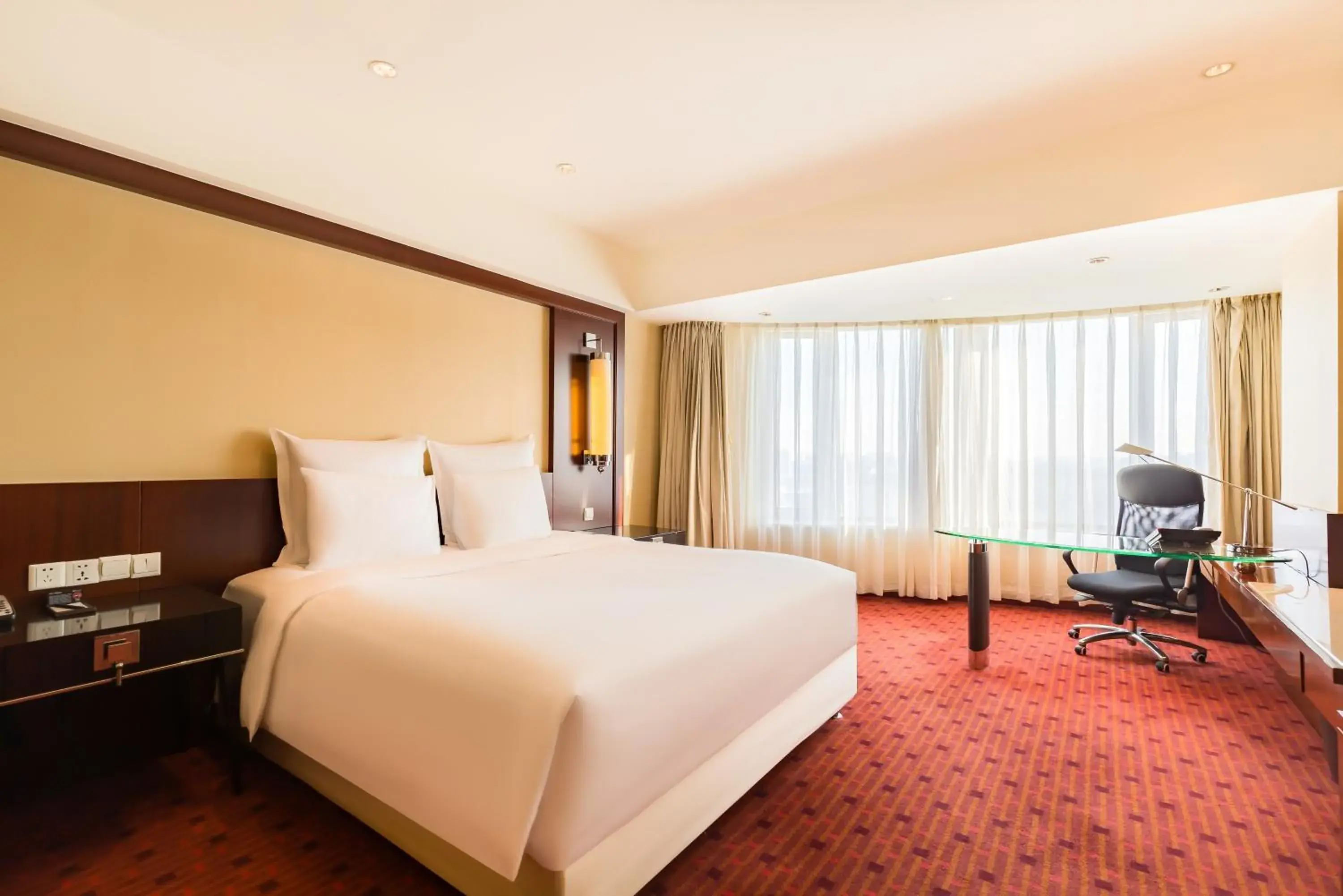 Photo of the whole room, Bed in Beijing Pudi Hotel Photo of the whole room, Bed in Beijing Pudi Hotel