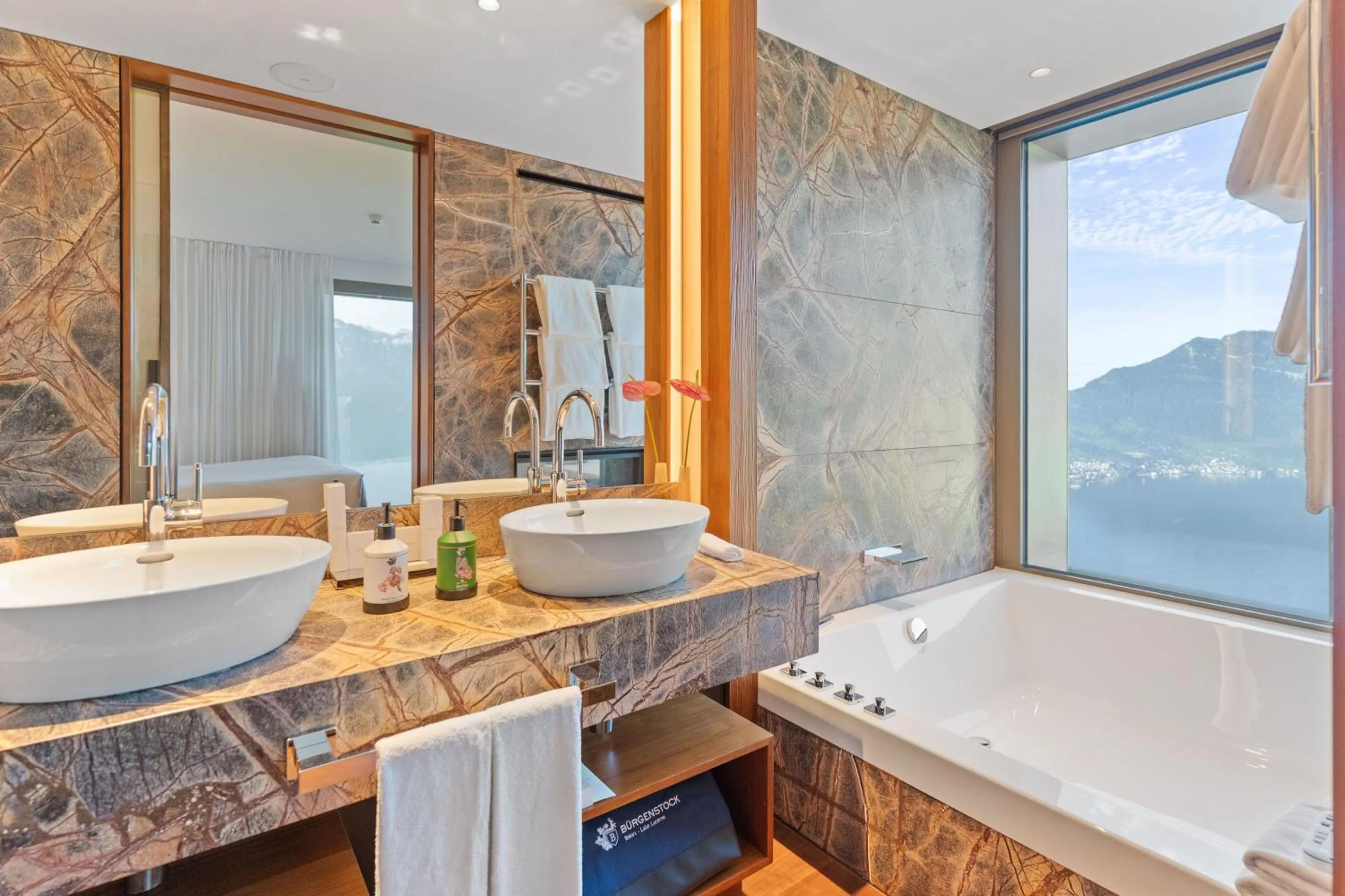 Bathroom in Bürgenstock Hotel & Alpine Spa