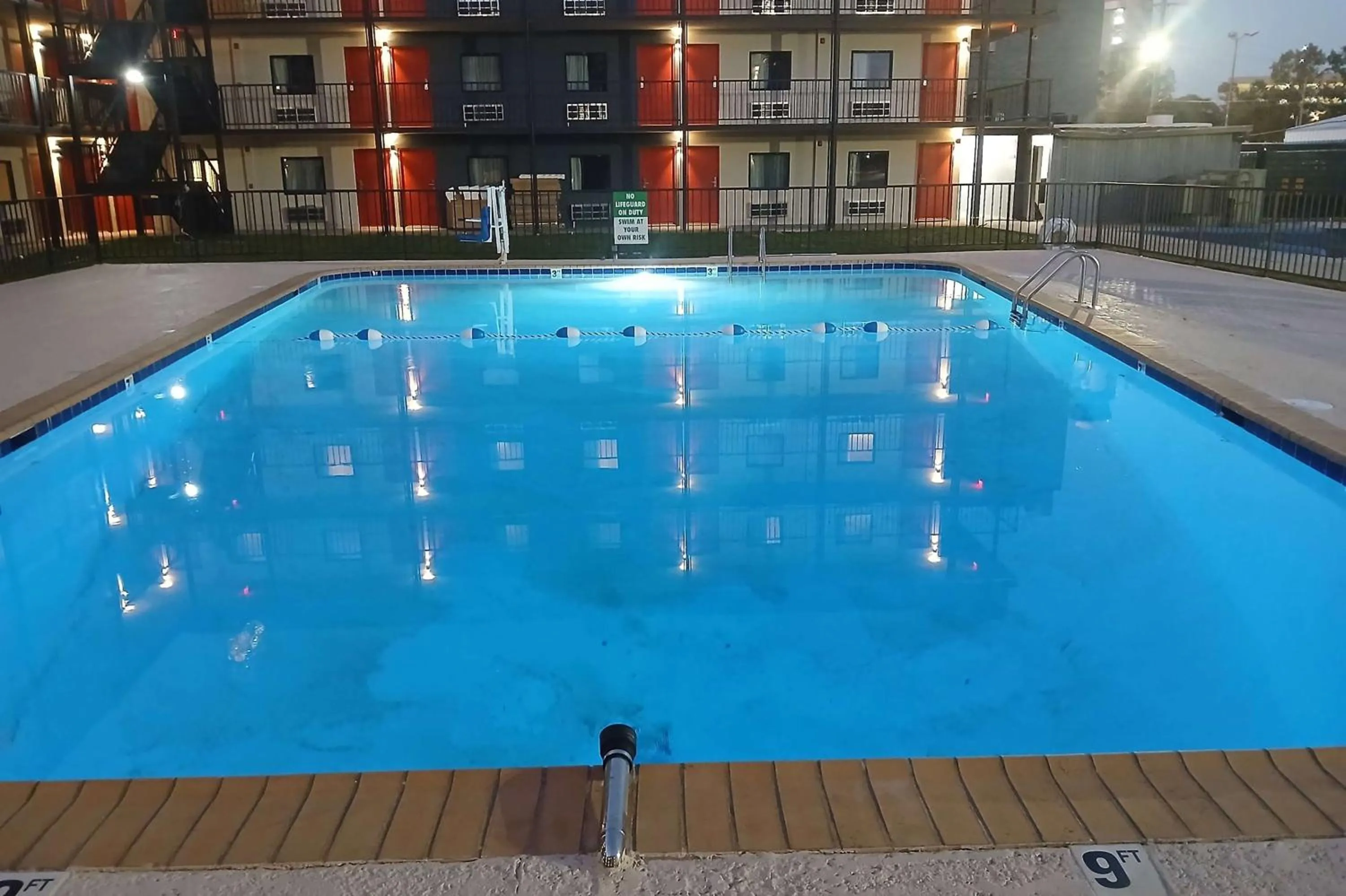 Pool view in Ramada by Wyndham Kenner New Orleans Airport South