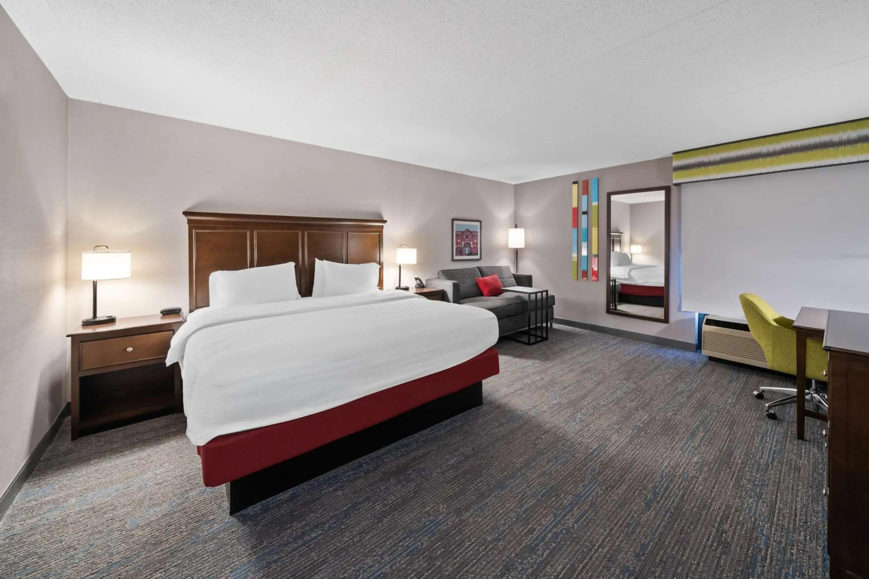 Living room, Bed in Hampton Inn Franklin