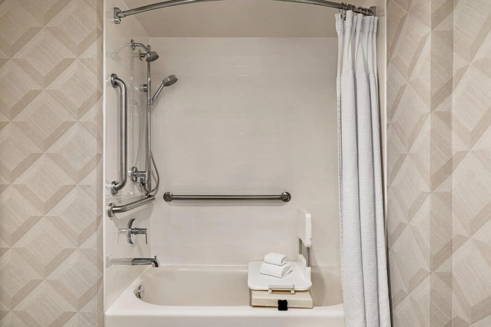 Bathroom in Crowne Plaza Louisville Airport Expo Ctr by IHG