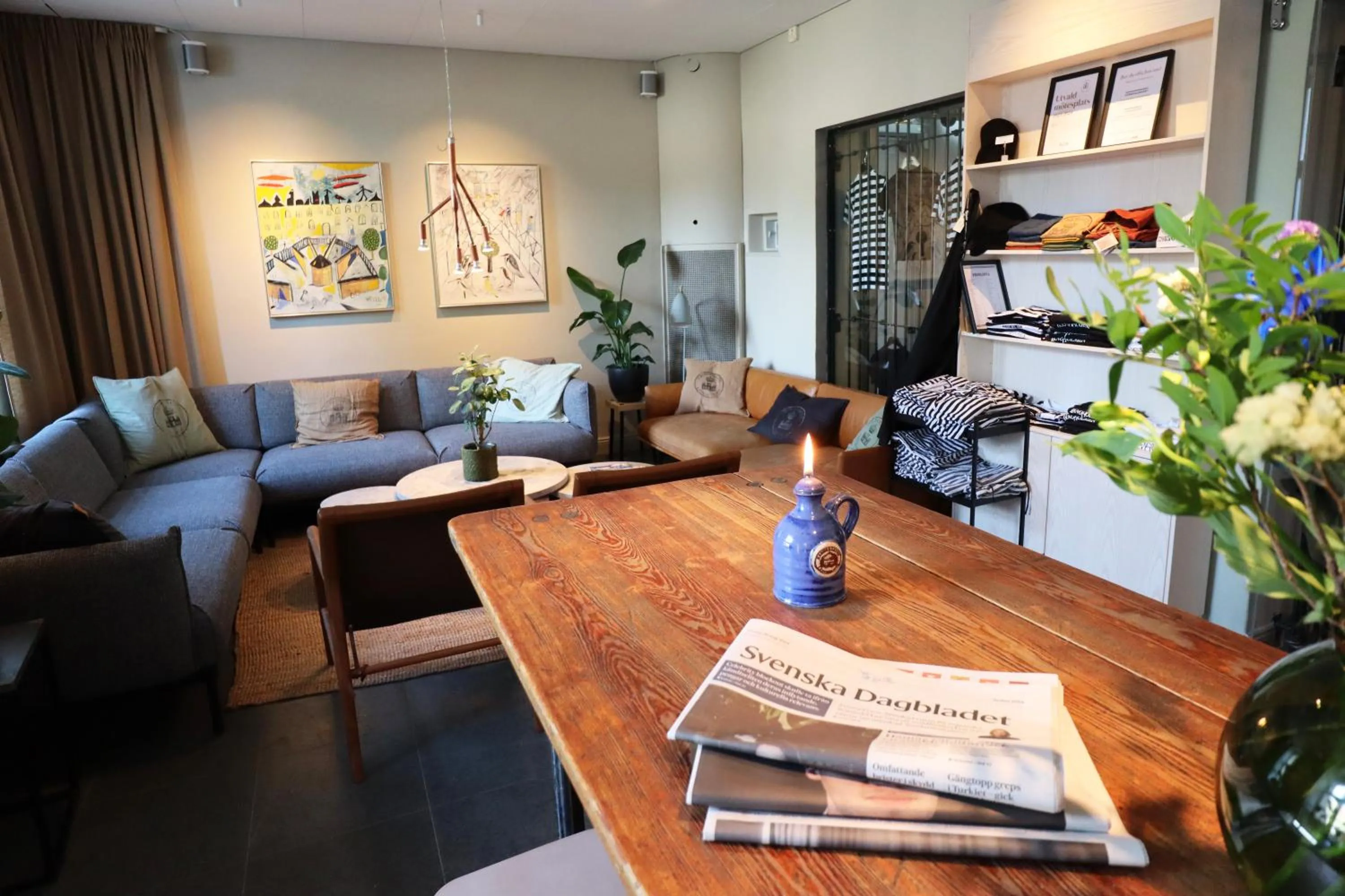 Lobby or reception in Långholmen Hotell