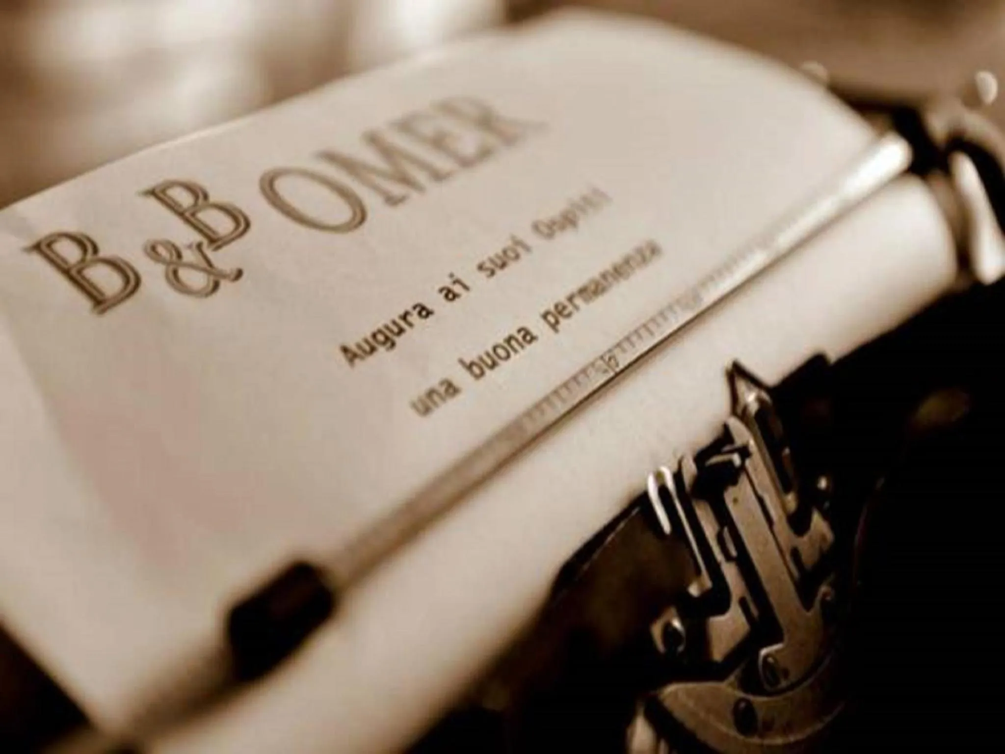 Certificate/Award in B&B Omer