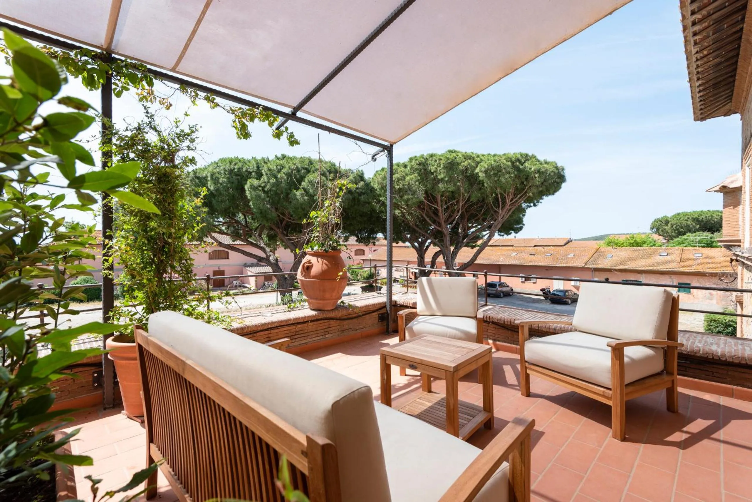Balcony/Terrace in Fattoria Pian Di Rocca