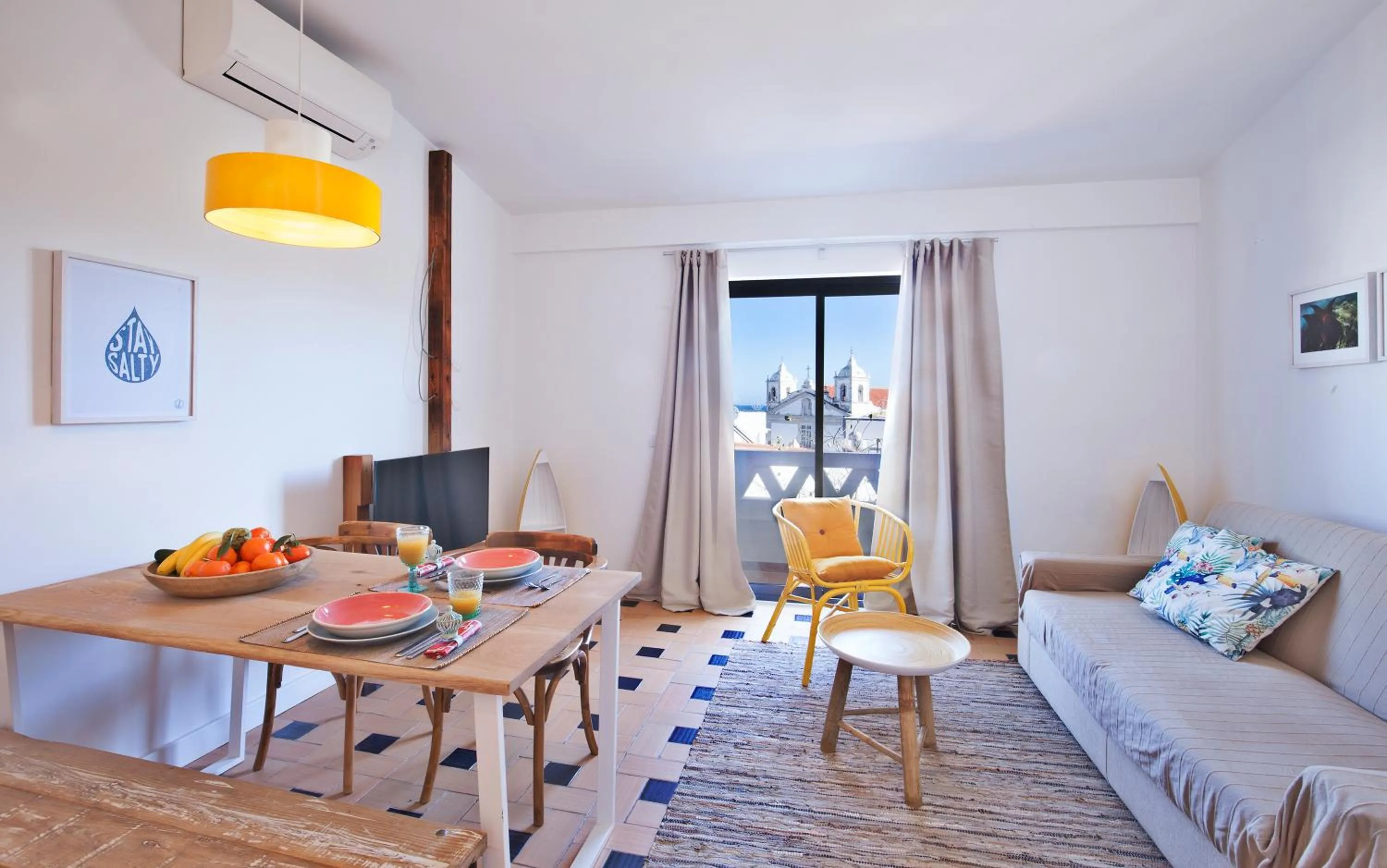 Seating area in The Salty Lodge