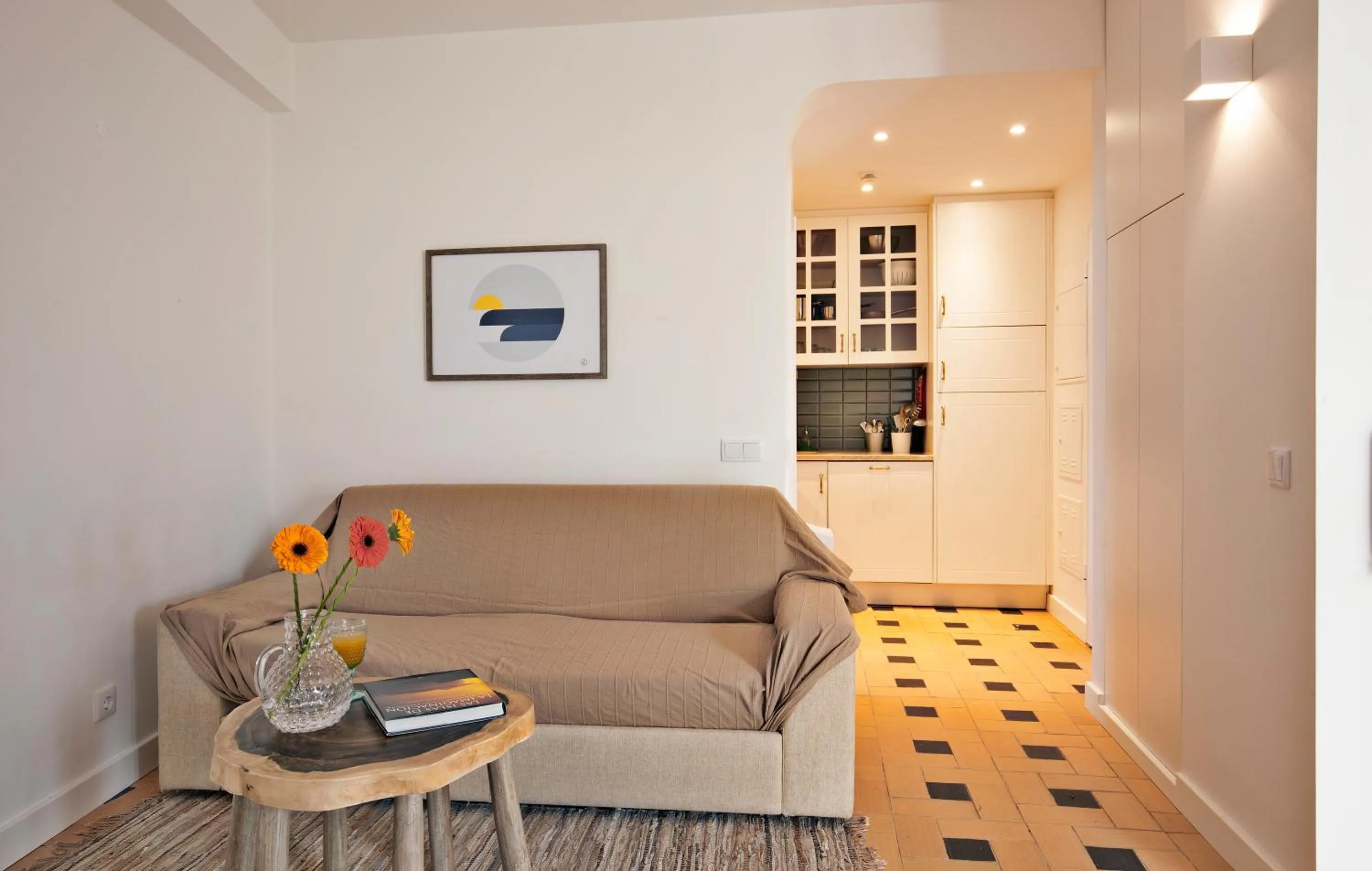 Seating area in The Salty Lodge