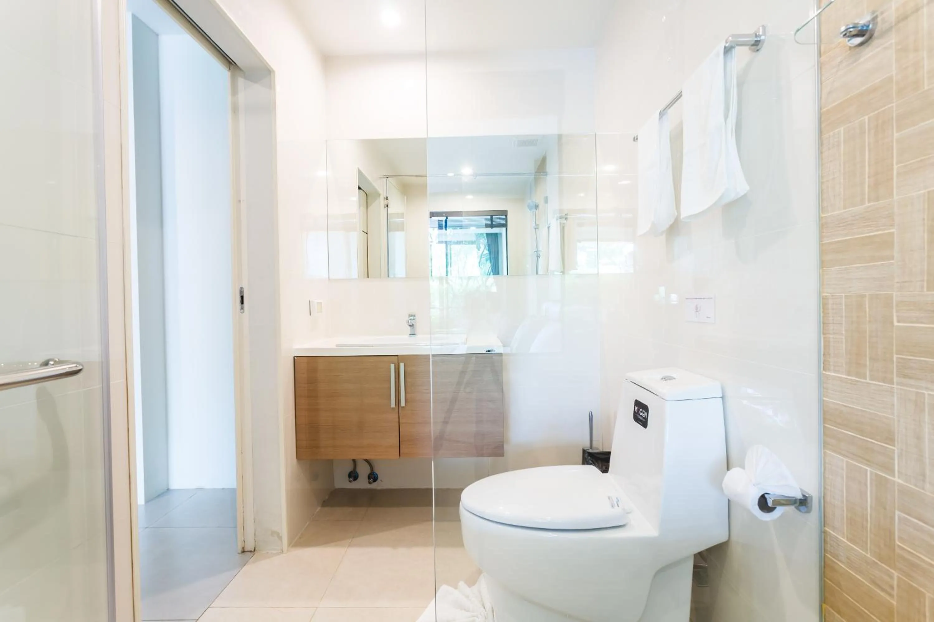 Bathroom in Apartments at The Bliss Condo by Lofty