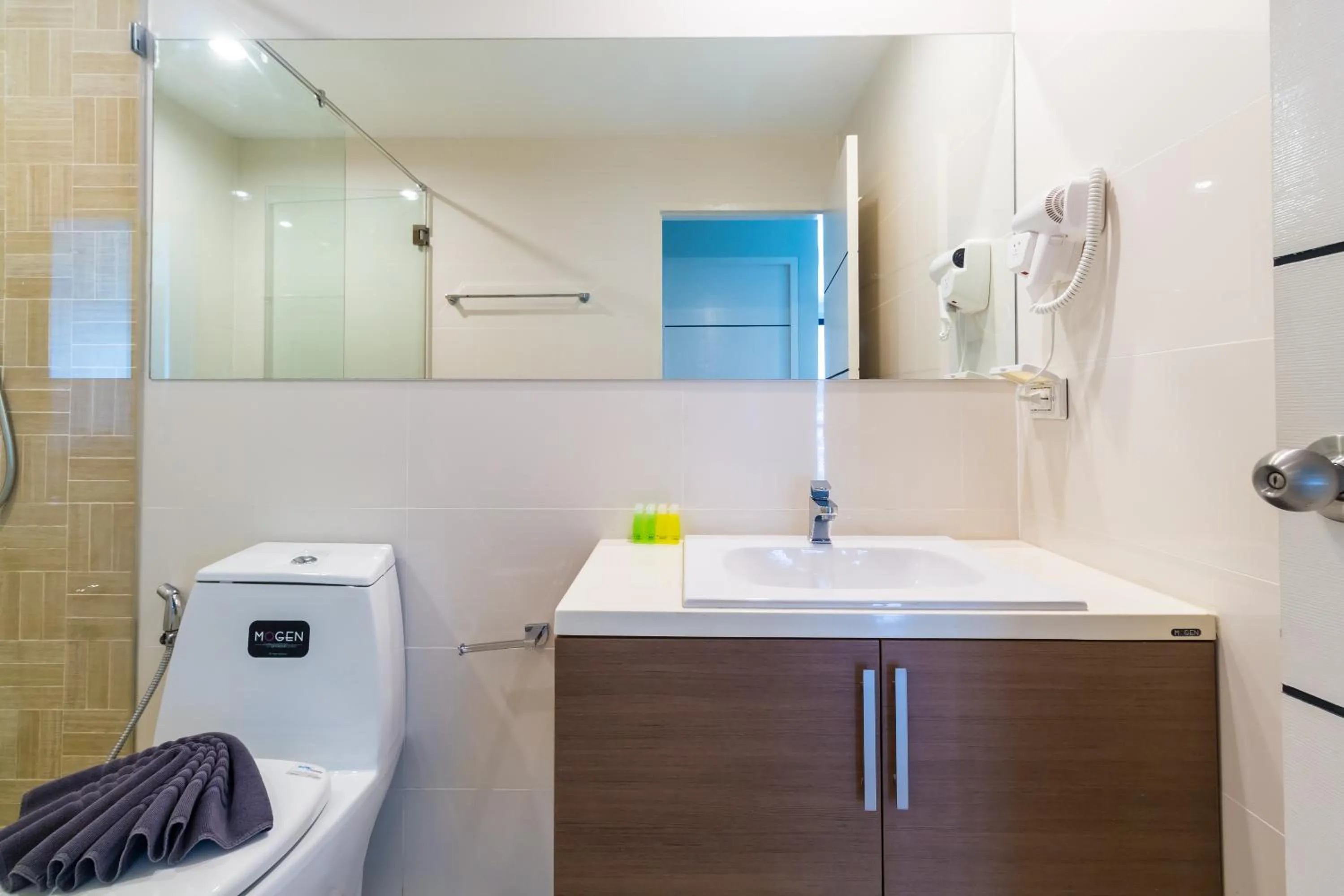 Bathroom in Apartments at The Bliss Condo by Lofty
