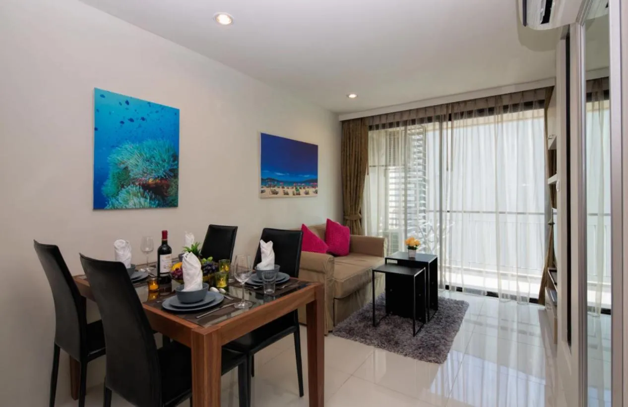 Living room in Apartments at The Bliss Condo by Lofty