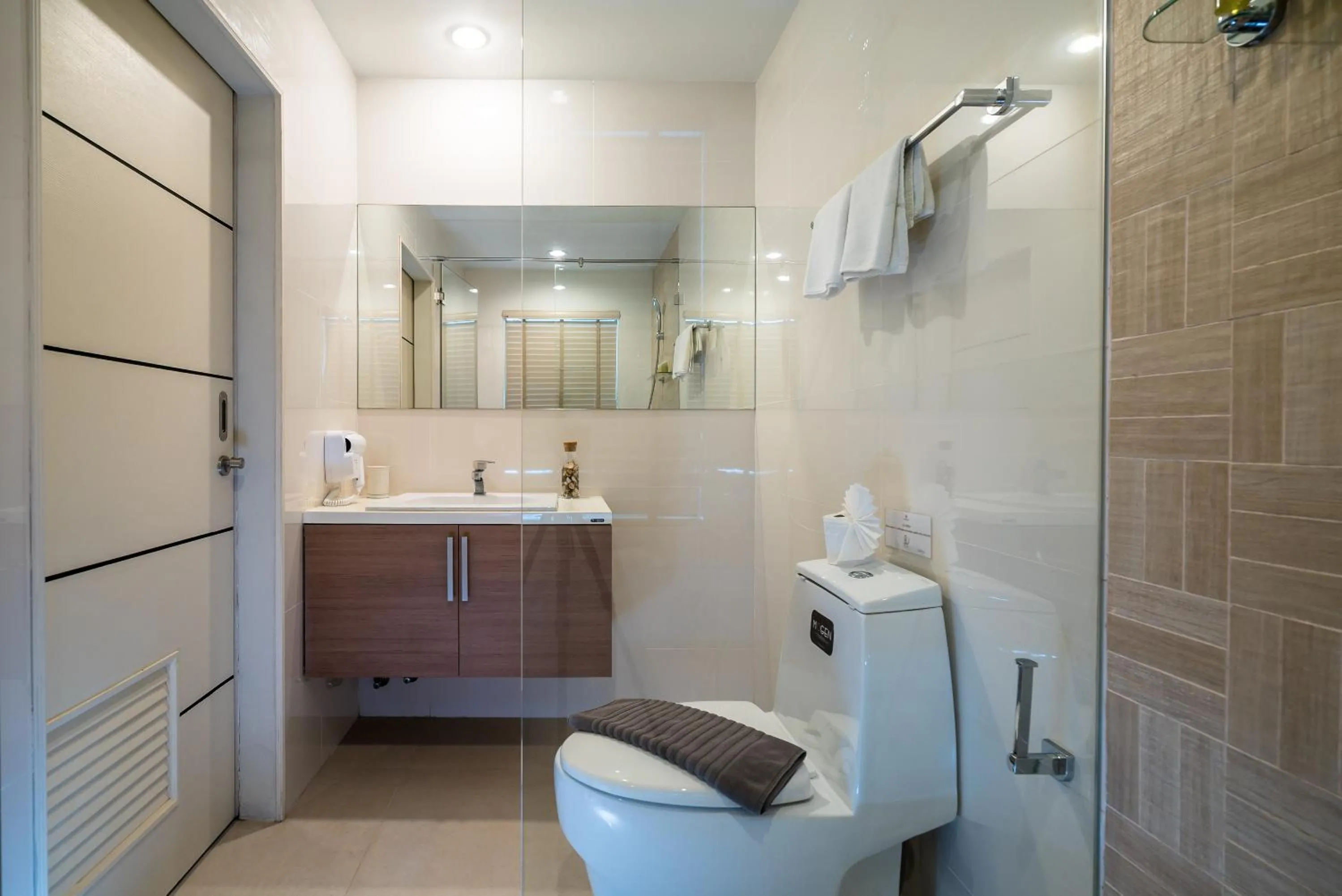 Bathroom in Apartments at The Bliss Condo by Lofty