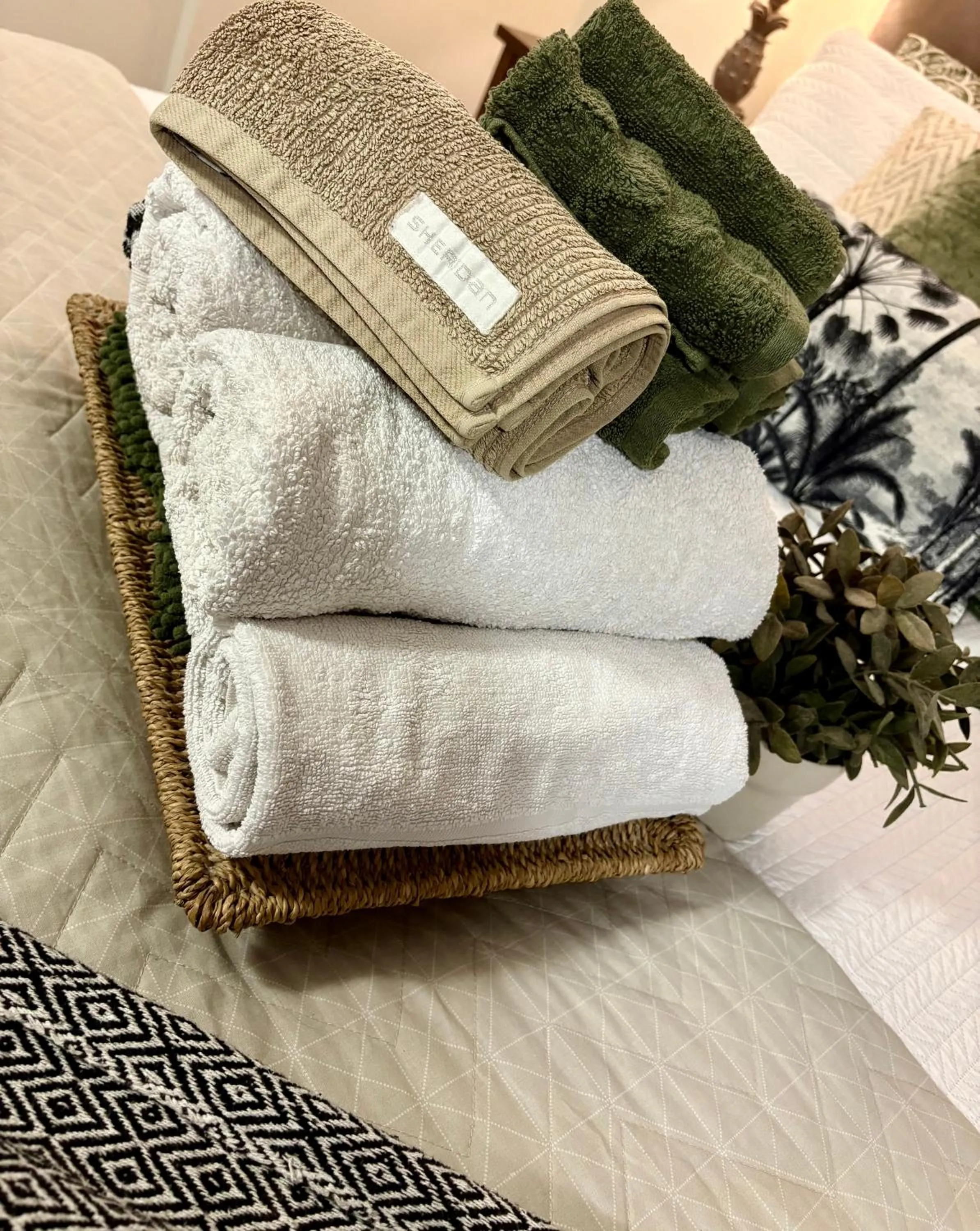towels in Jacaranda House Garden Suite