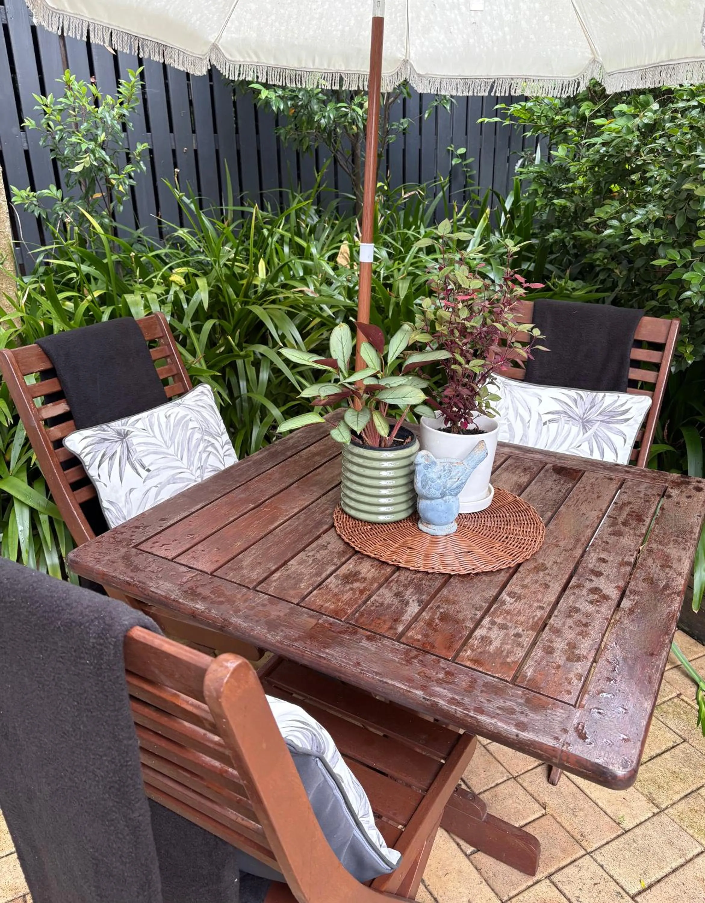 Patio in Jacaranda House Garden Suite