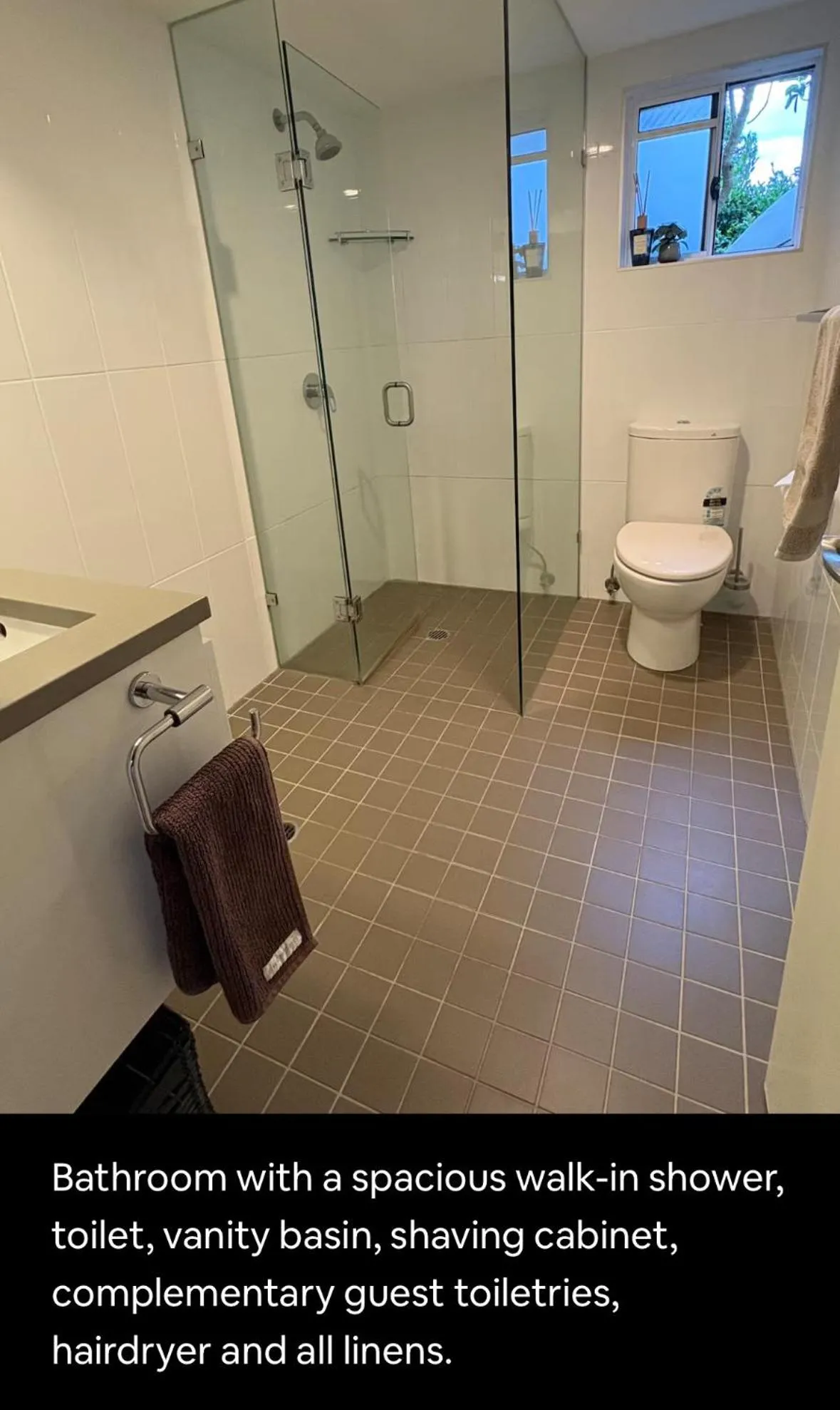 Shower in Jacaranda House Garden Suite