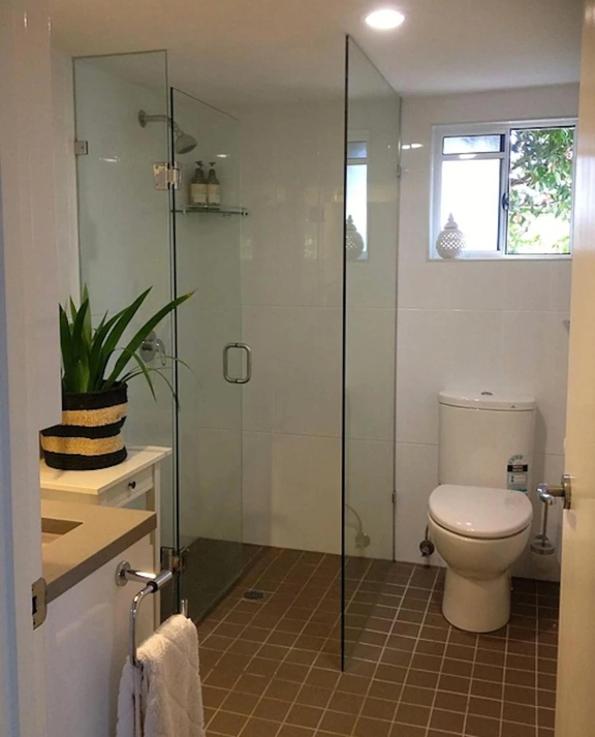 Shower in Jacaranda House Garden Suite