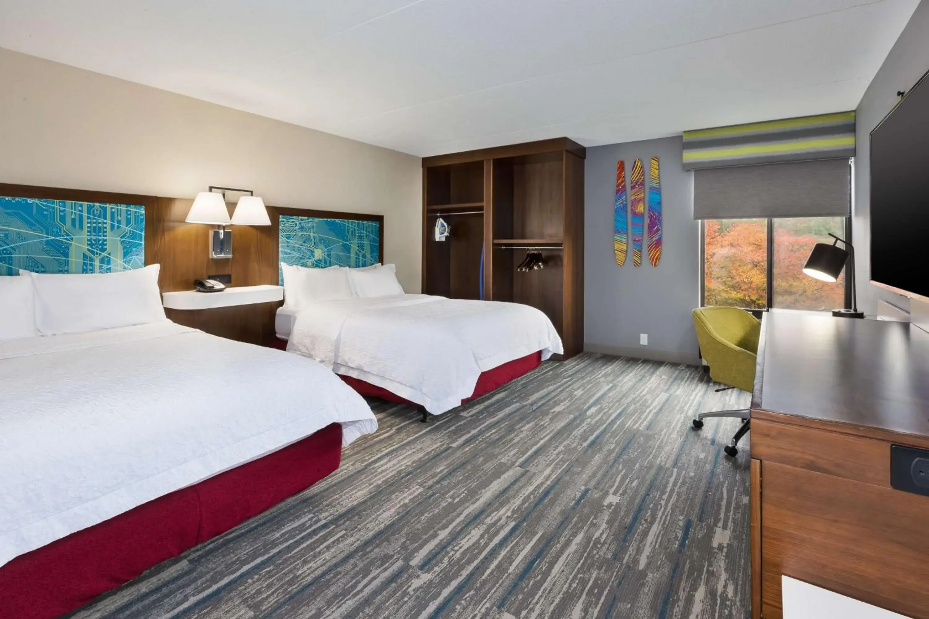 Bed in Hampton Inn Traverse City Bed in Hampton Inn Traverse City