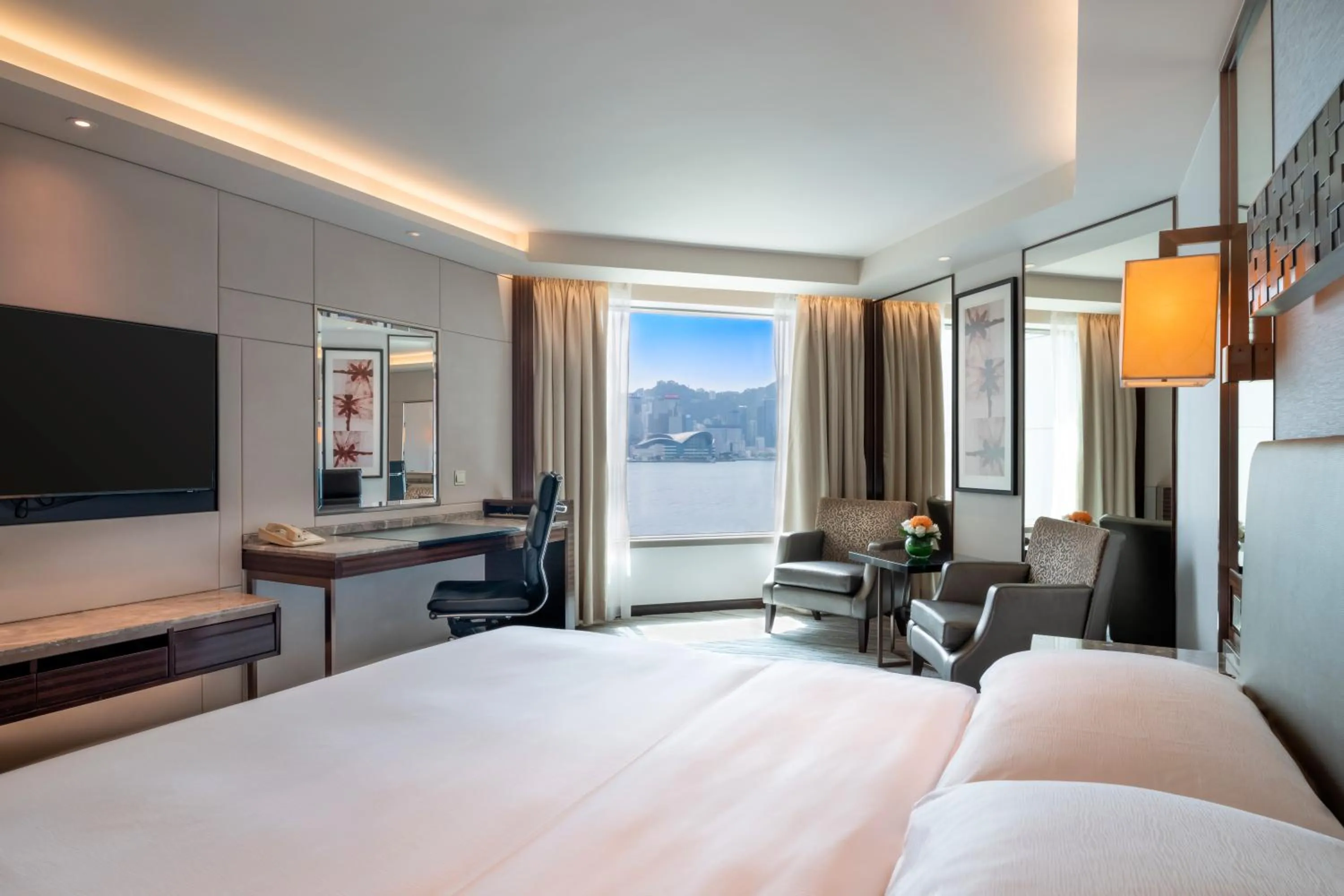 Bed in InterContinental Grand Stanford Hong Kong by IHG