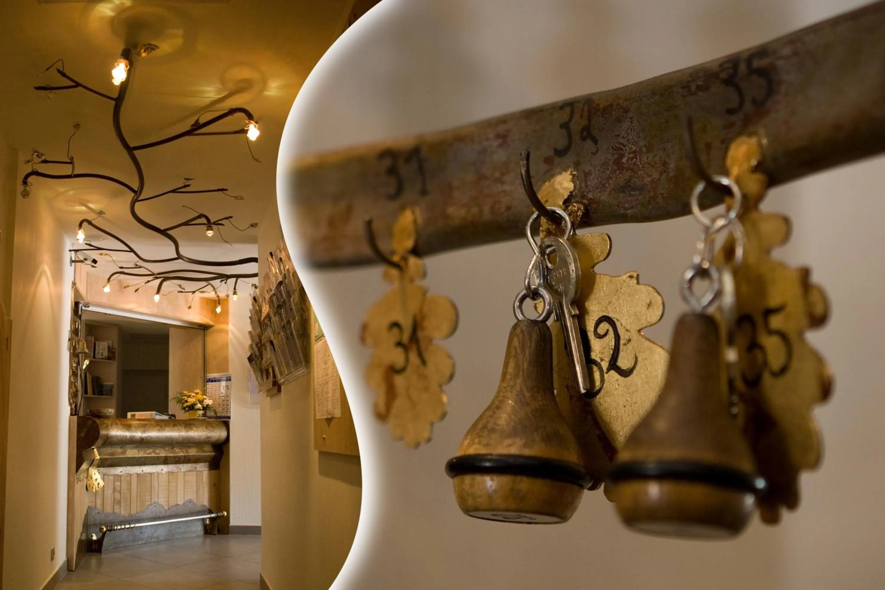 Lobby or reception in Logis Hôtel-Restaurant Auberge d'Imsthal