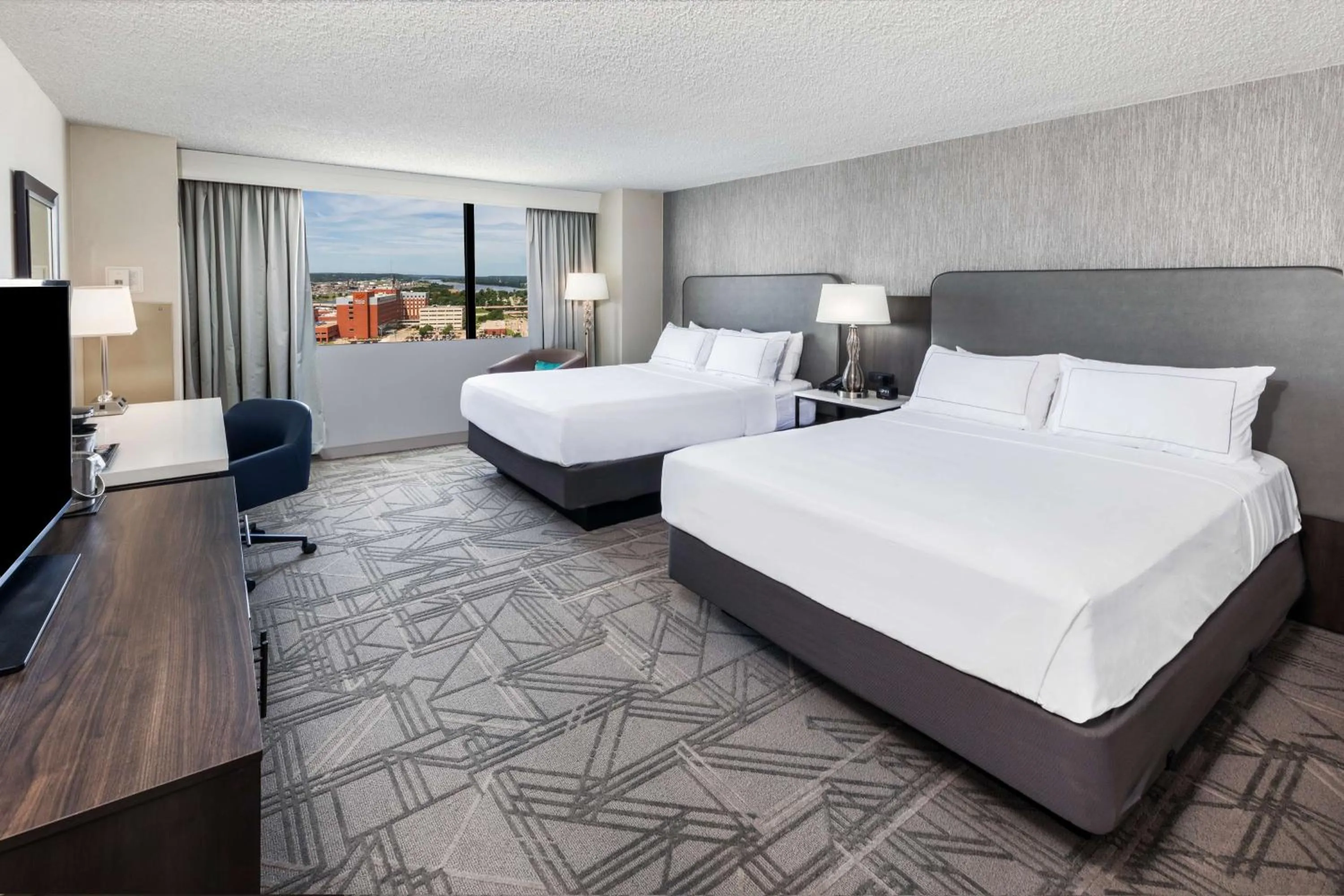 Bed in DoubleTree by Hilton Tulsa Downtown