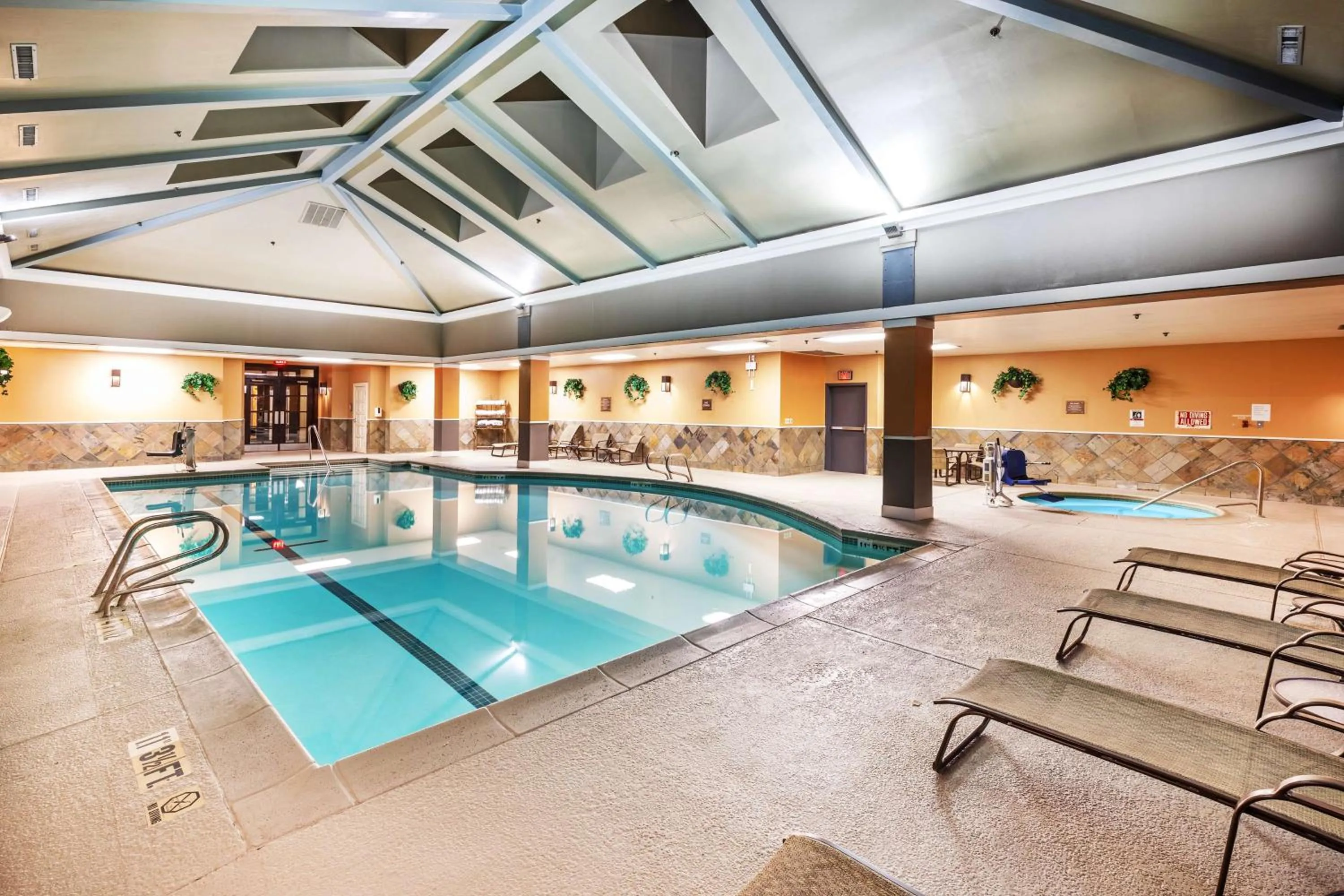 Pool view in DoubleTree by Hilton Tulsa Downtown