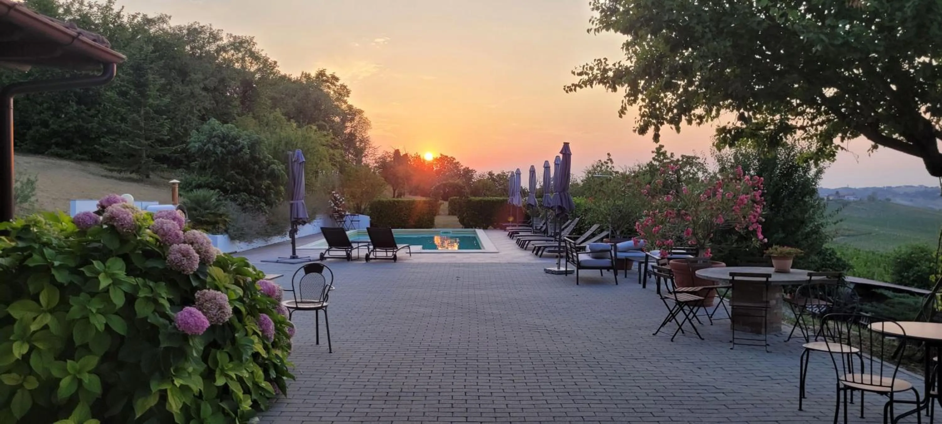 Swimming pool in Villa Bella Piemonte