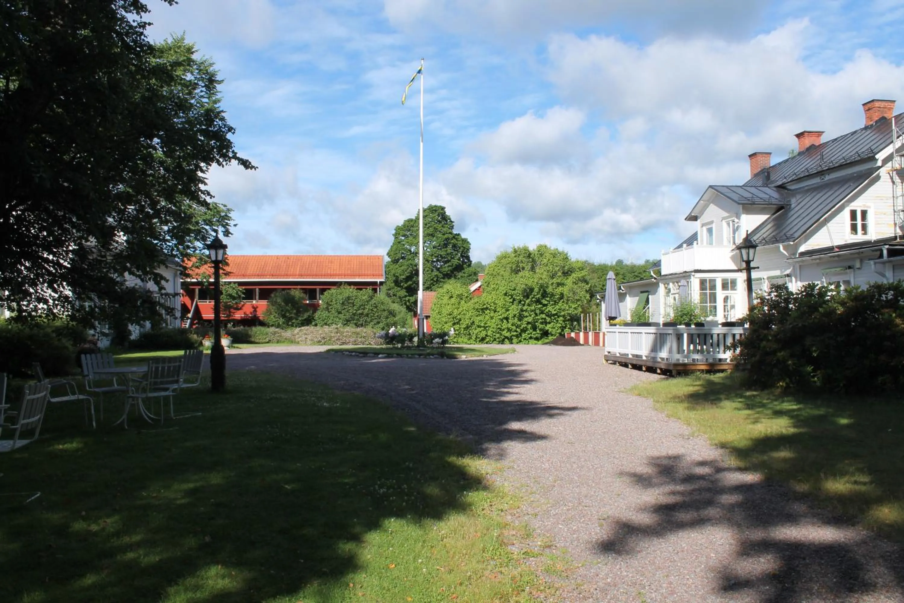 Facade/entrance in Wanbo Herrgård