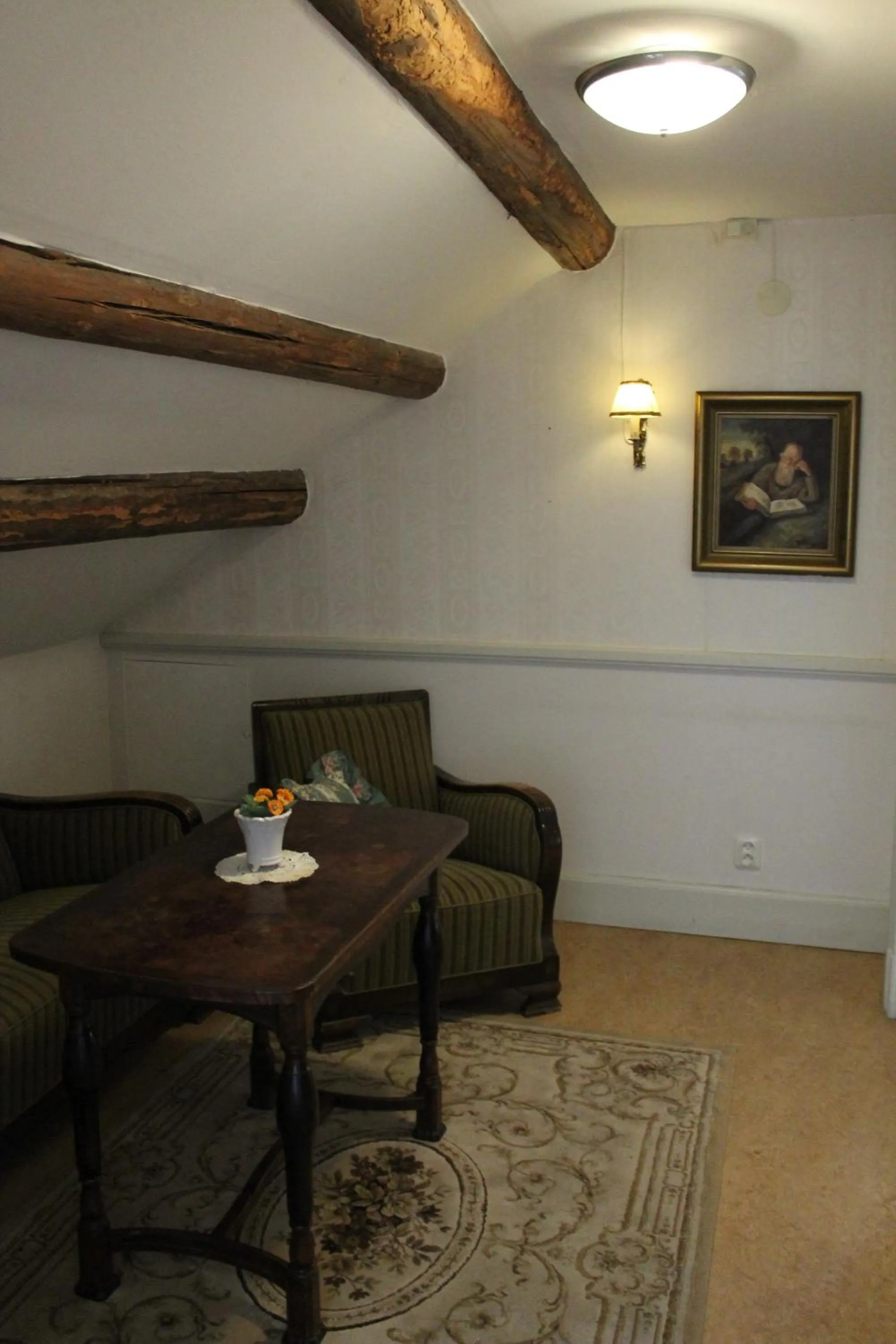 Seating area in Wanbo Herrgård