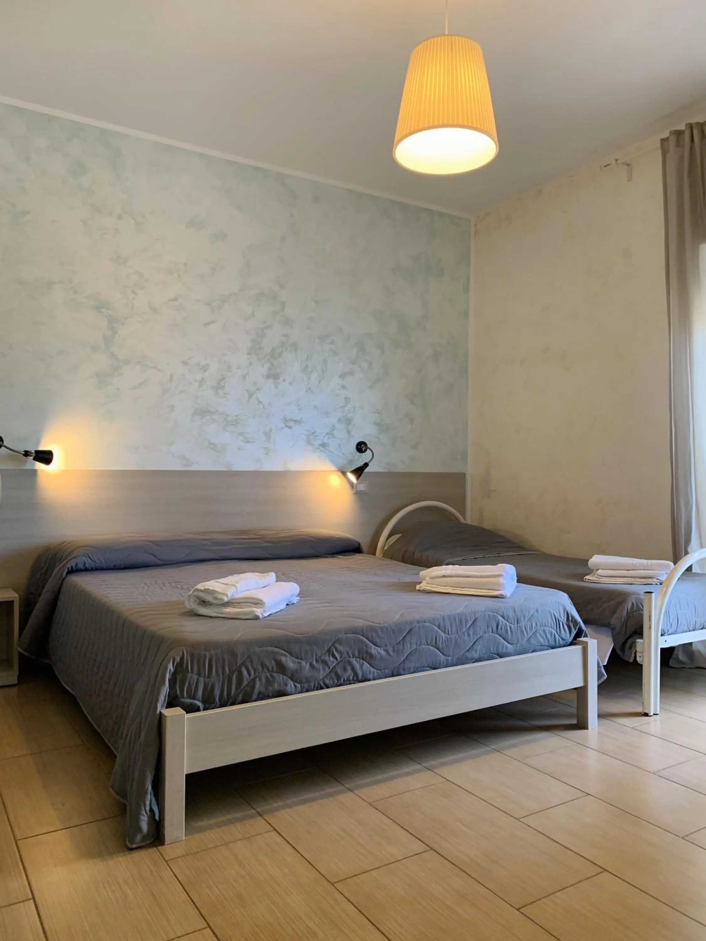 Facility for disabled guests, Bed in HOTEL MERCURIO SUL MARE - Fish restaurant and private beach